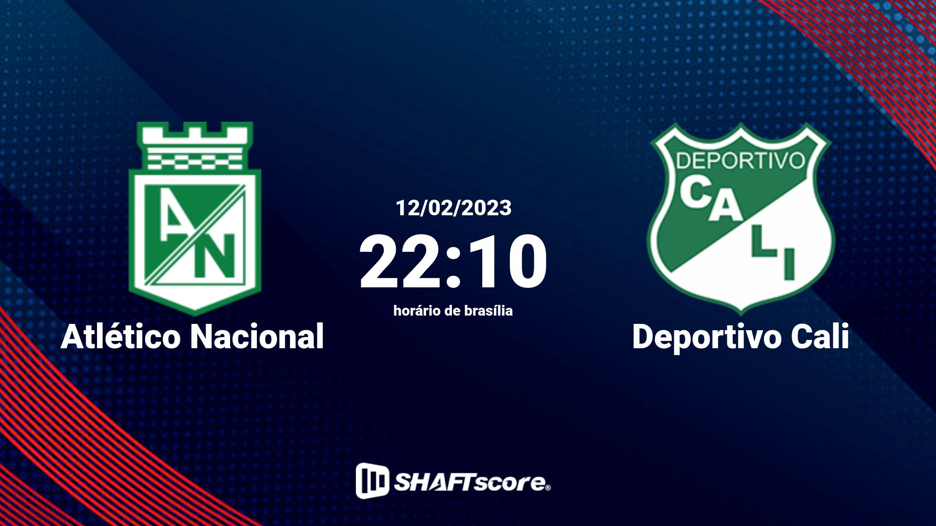 Estatísticas do jogo Atlético Nacional vs Deportivo Cali 12.02 22:10