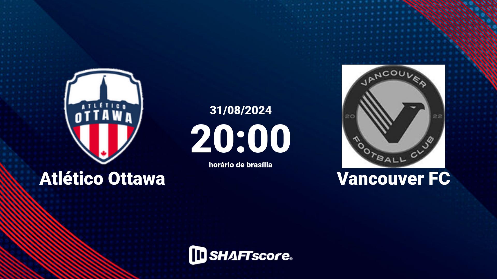 Estatísticas do jogo Atlético Ottawa vs Vancouver FC 31.08 20:00