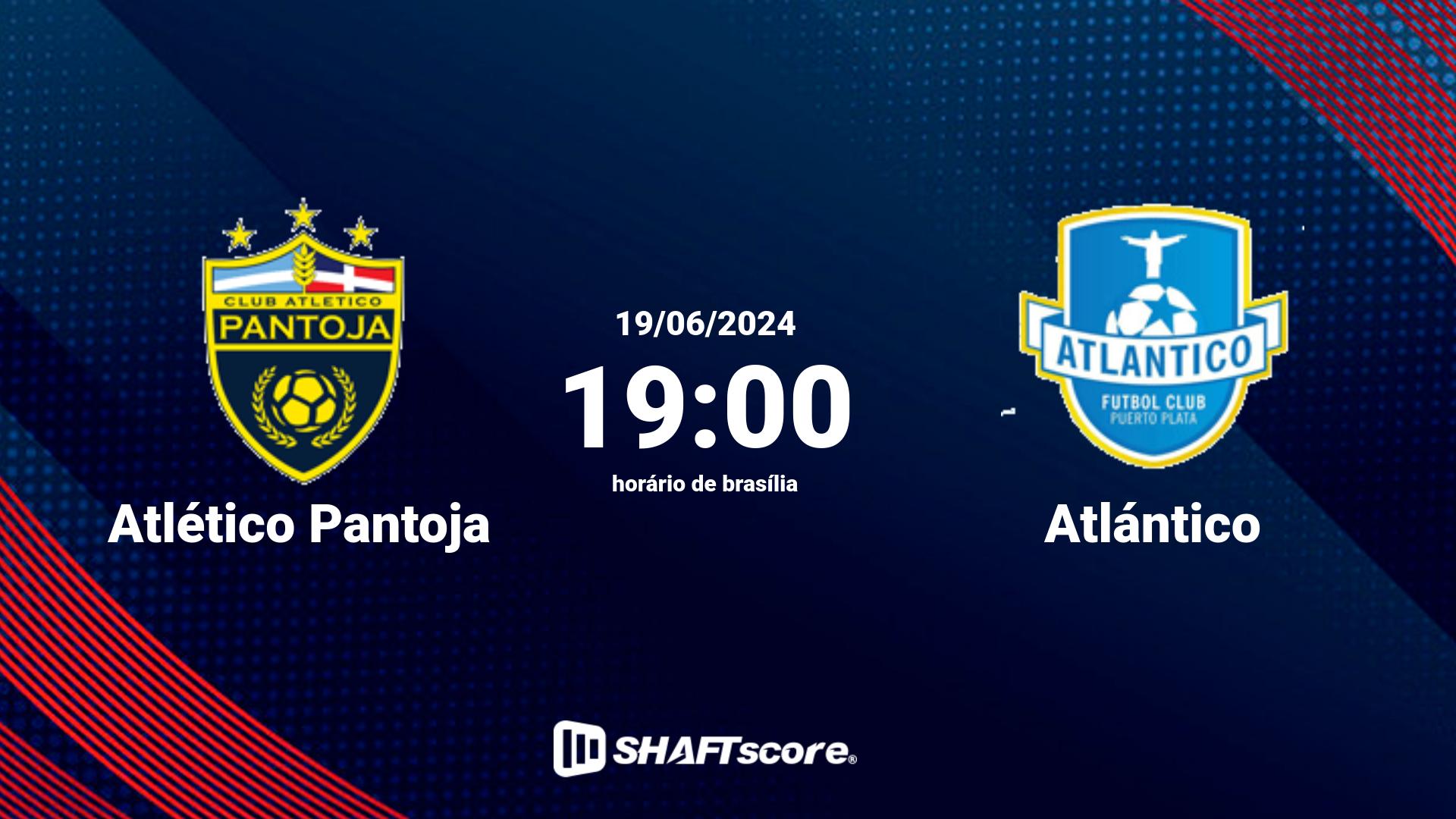 Estatísticas do jogo Atlético Pantoja vs Atlántico 19.06 19:00