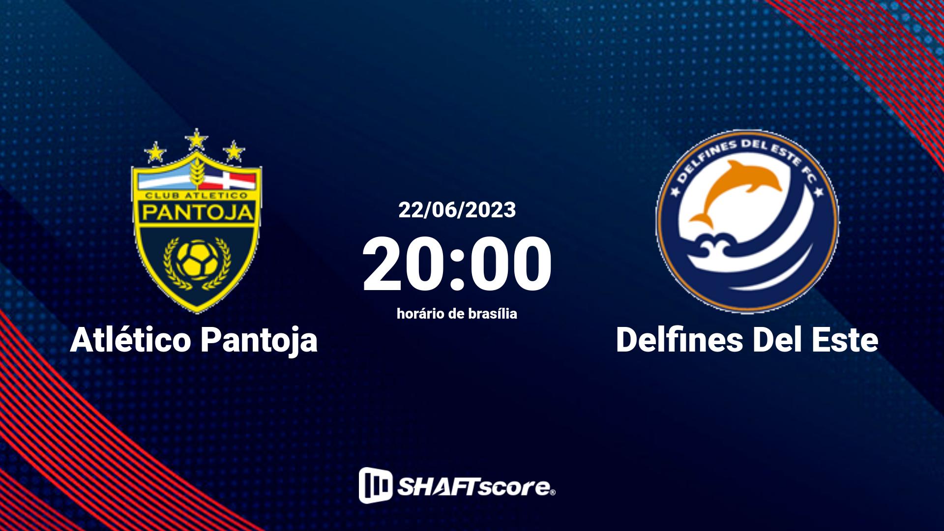 Estatísticas do jogo Atlético Pantoja vs Delfines Del Este 22.06 20:00