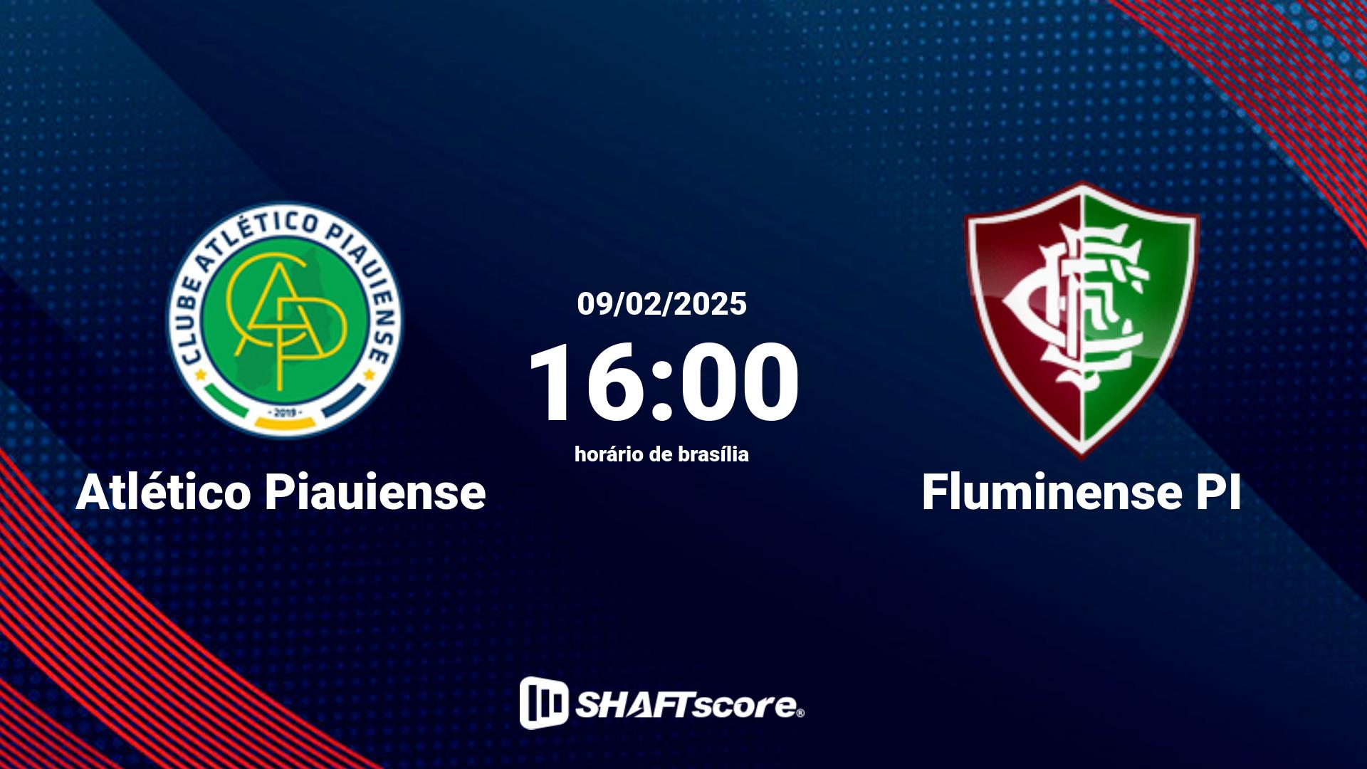 Estatísticas do jogo Atlético Piauiense vs Fluminense PI 09.02 16:00