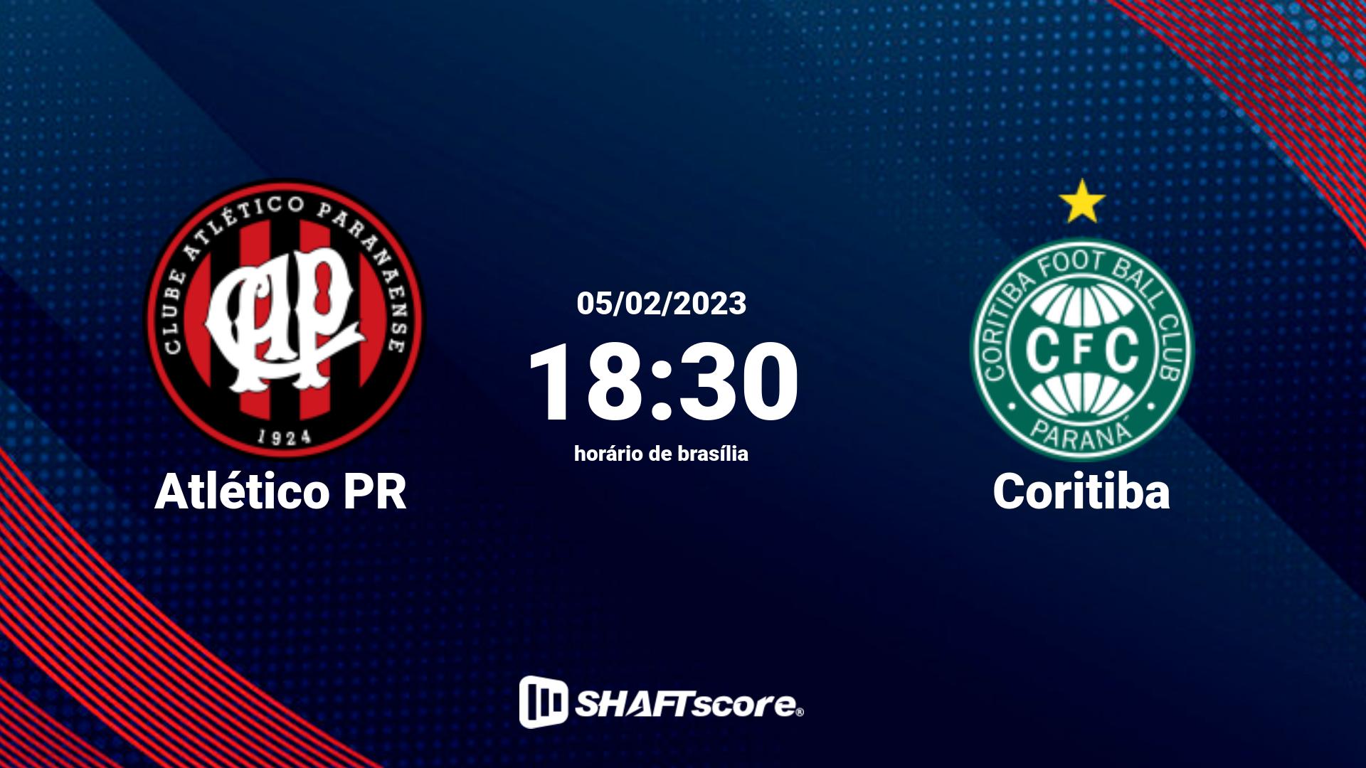 Estatísticas do jogo Atlético PR vs Coritiba 05.02 18:30