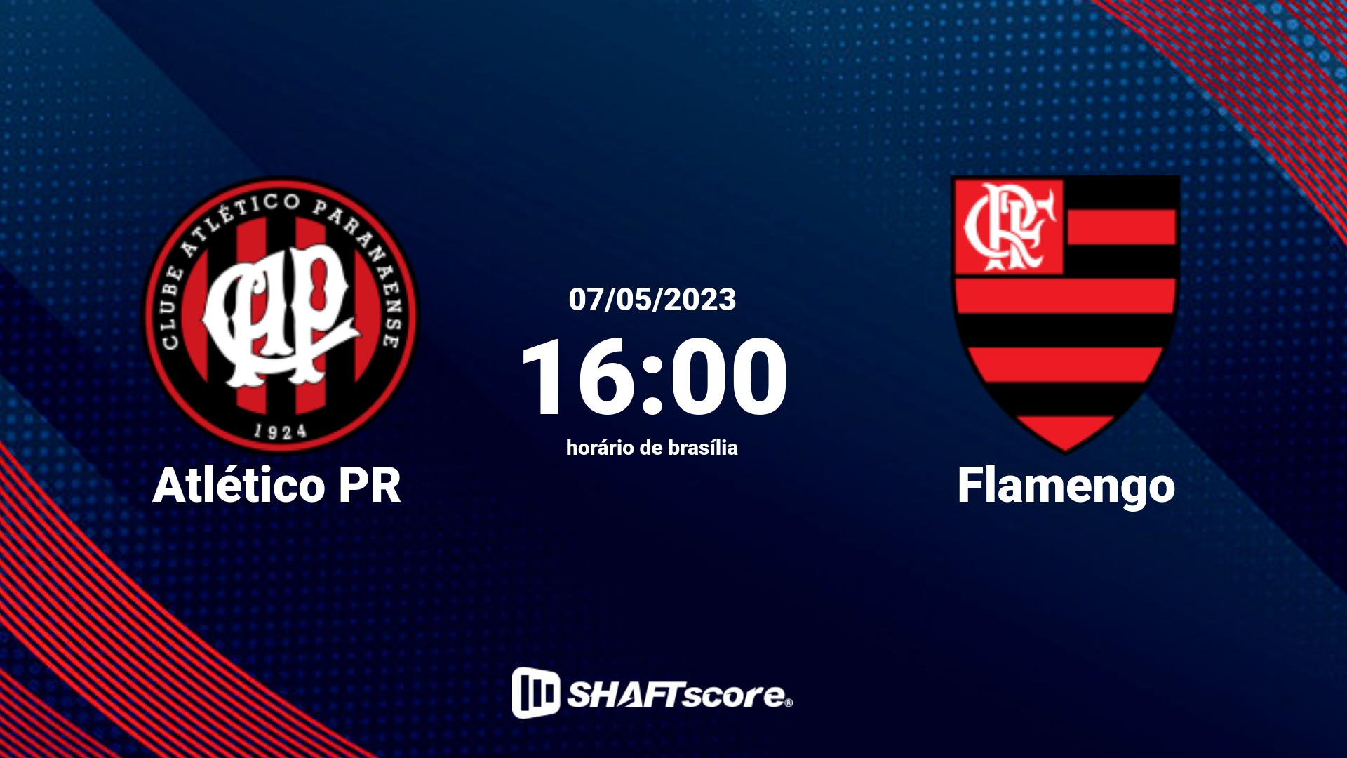 Estatísticas do jogo Atlético PR vs Flamengo 07.05 16:00