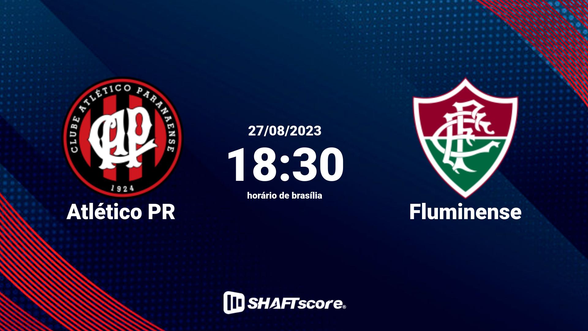 Estatísticas do jogo Atlético PR vs Fluminense 27.08 18:30