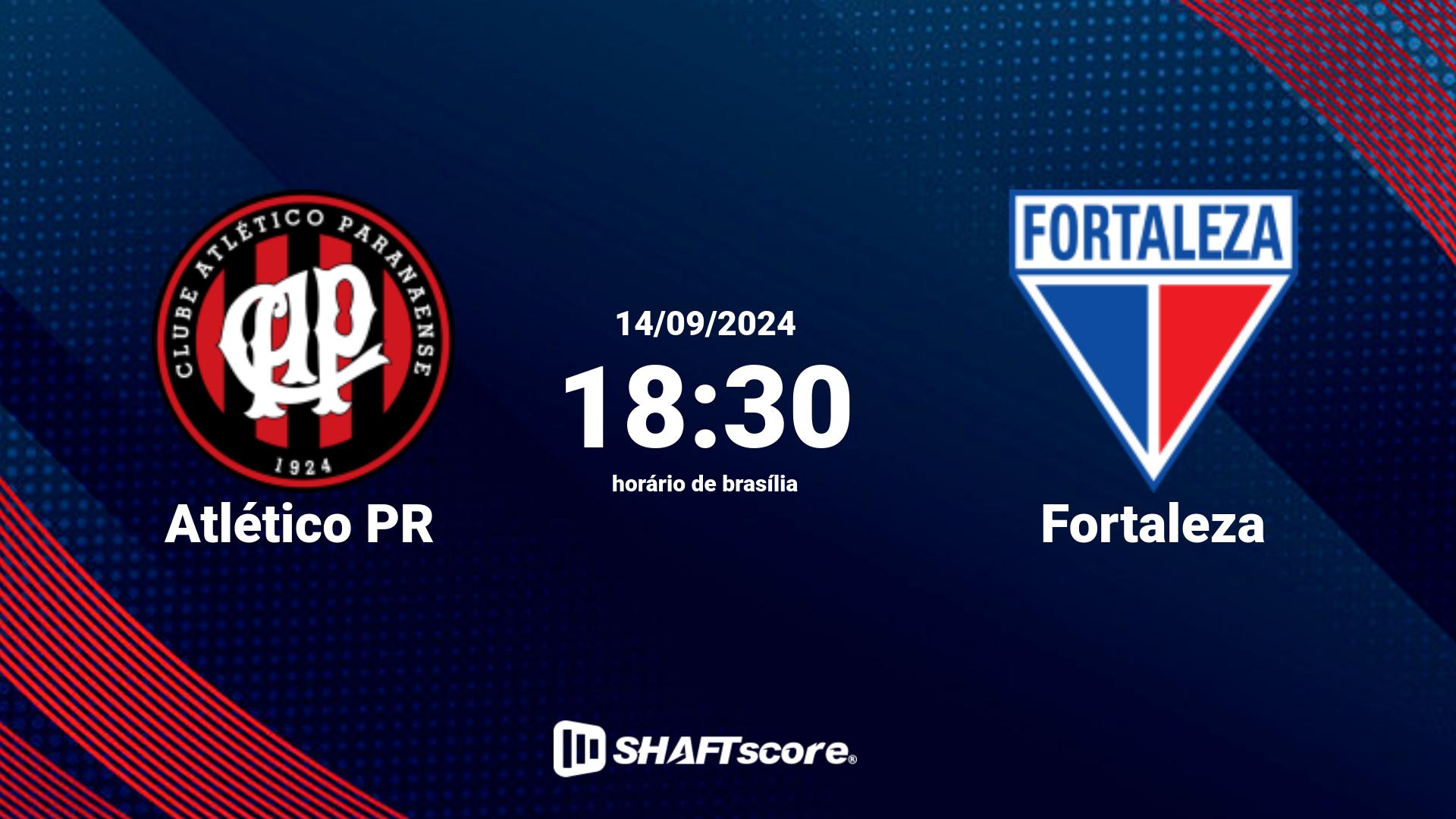 Estatísticas do jogo Atlético PR vs Fortaleza 14.09 18:30