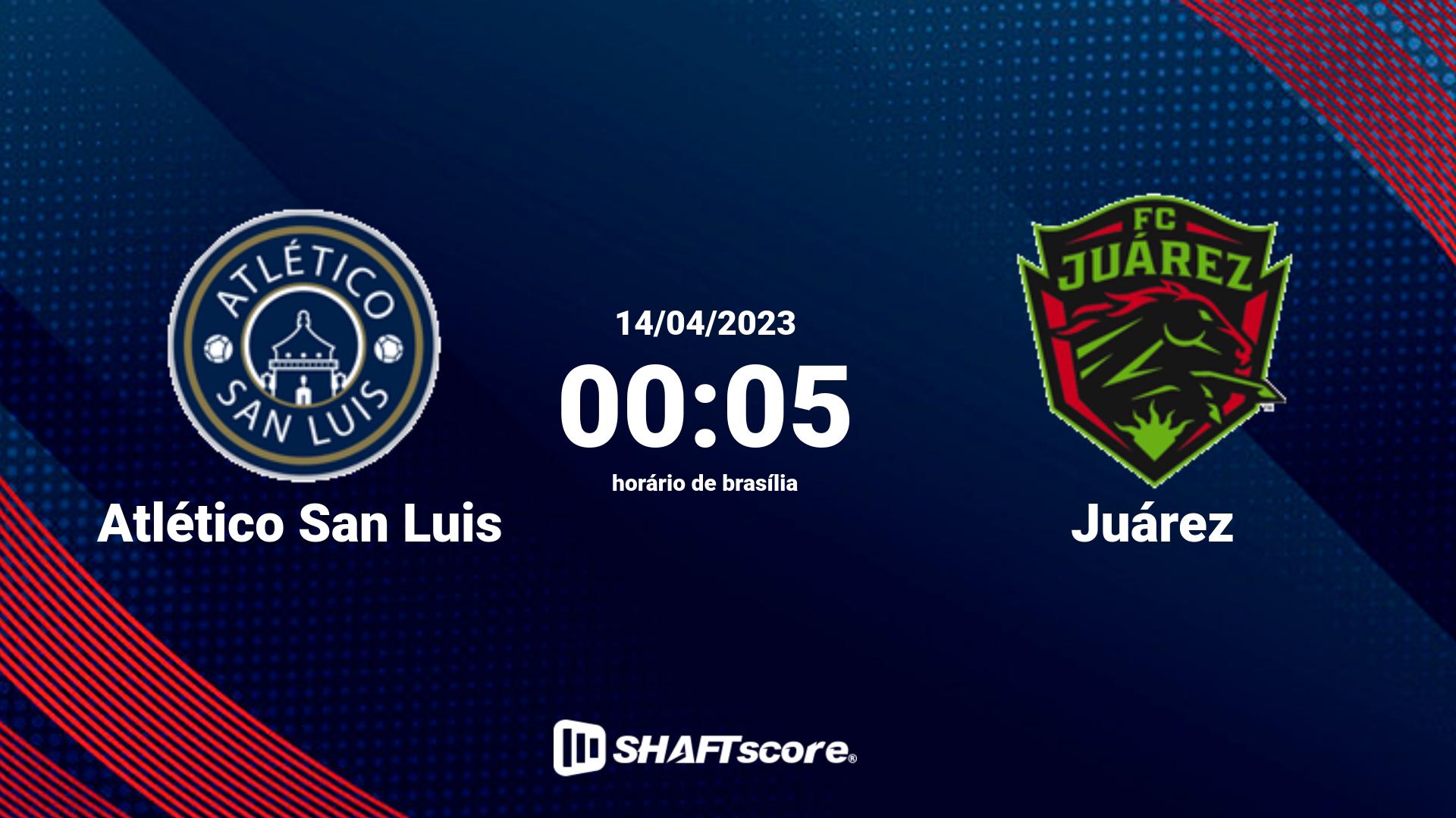 Estatísticas do jogo Atlético San Luis vs Juárez 14.04 00:05