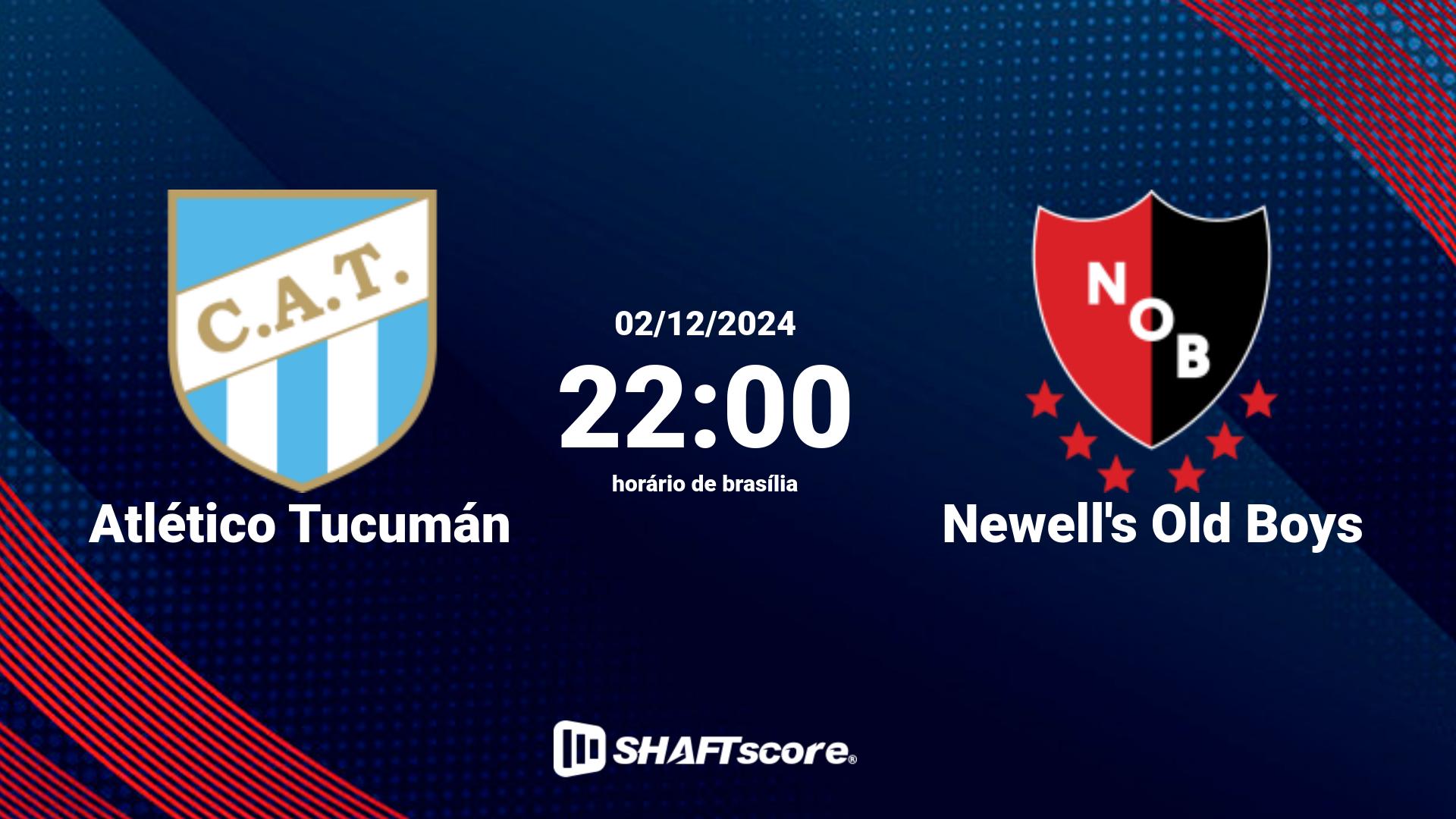 Estatísticas do jogo Atlético Tucumán vs Newell's Old Boys 02.12 22:00