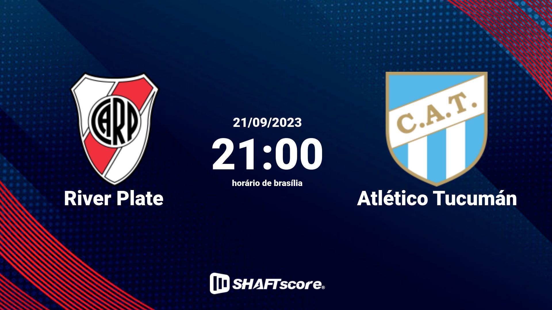 Estatísticas do jogo Atlético Tucumán vs River Plate 28.04 21:30