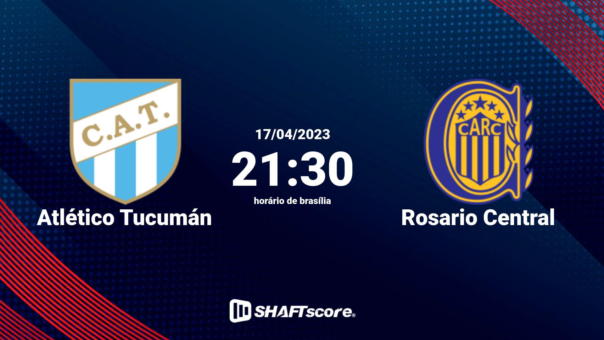 Estatísticas do jogo Atlético Tucumán vs Rosario Central 17.04 21:30