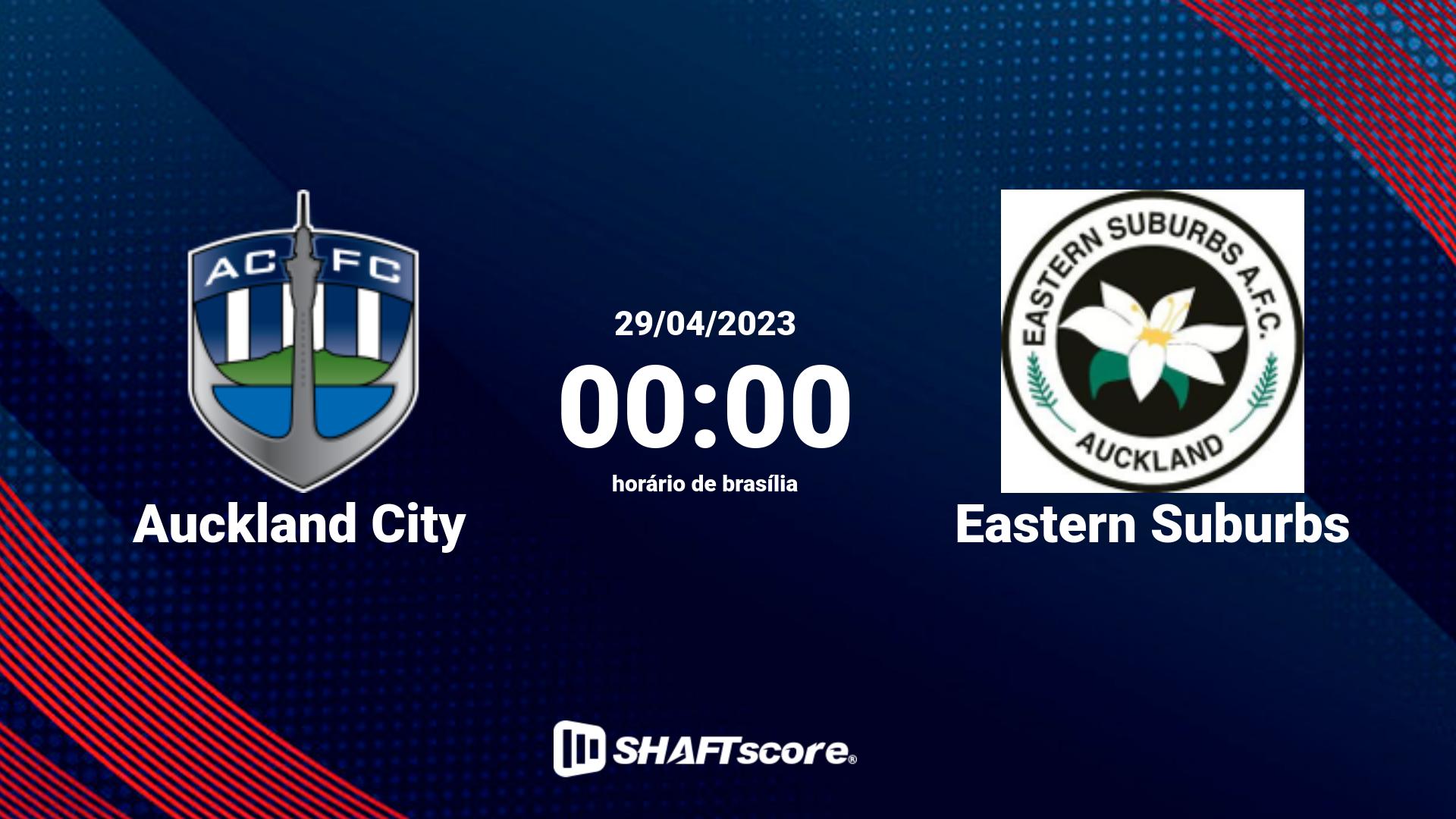 Estatísticas do jogo Auckland City vs Eastern Suburbs 29.04 00:00