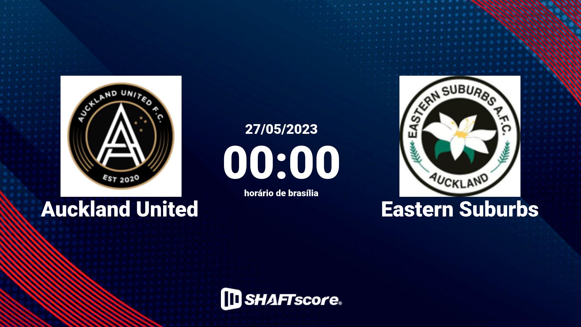 Estatísticas do jogo Auckland United vs Eastern Suburbs 27.05 00:00