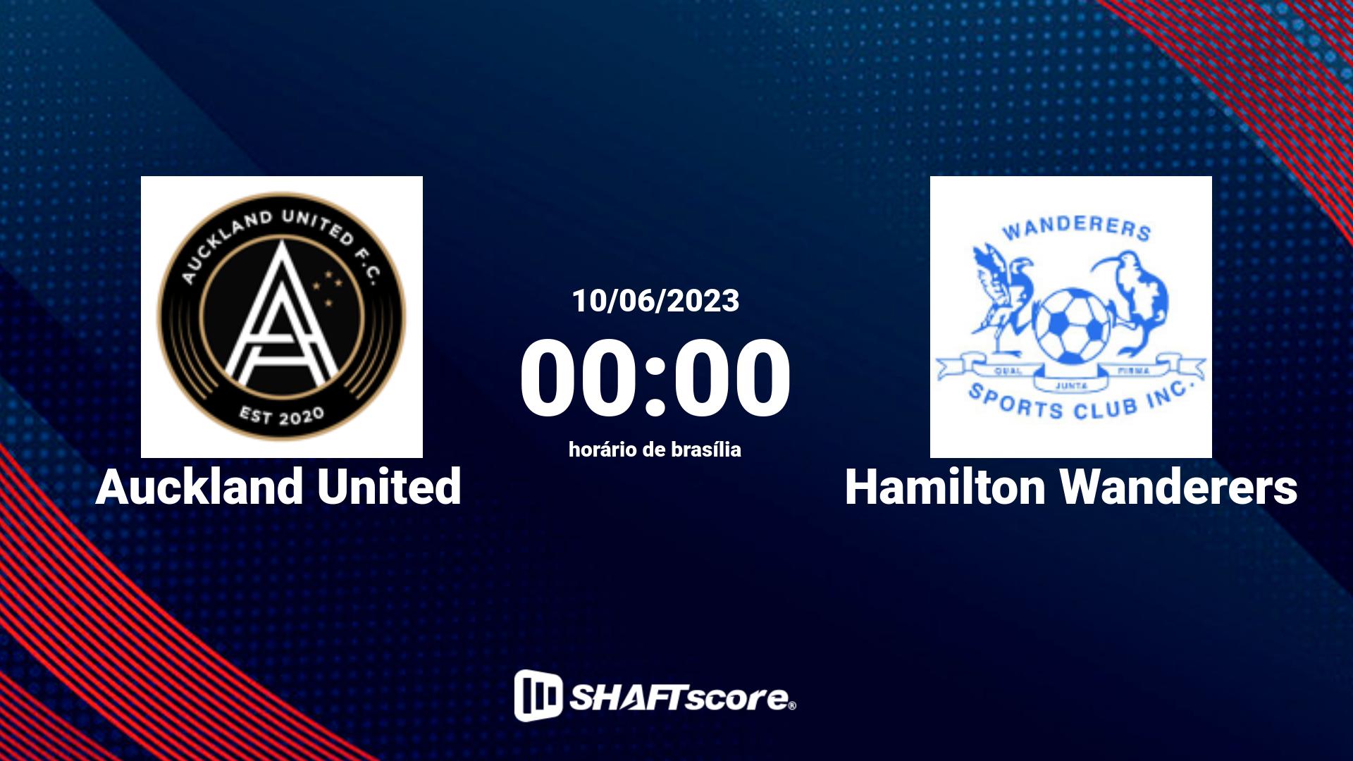Estatísticas do jogo Auckland United vs Hamilton Wanderers 10.06 00:00