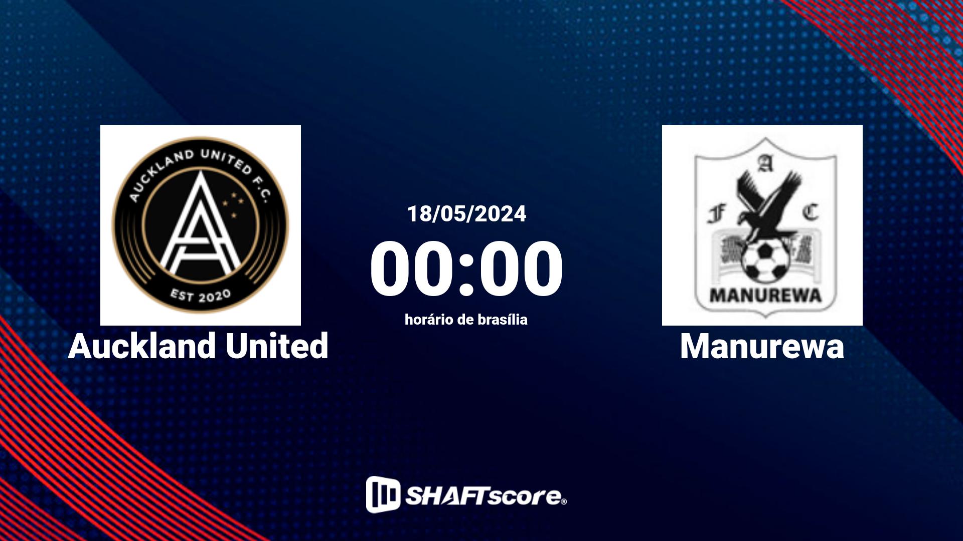 Estatísticas do jogo Auckland United vs Manurewa 18.05 00:00