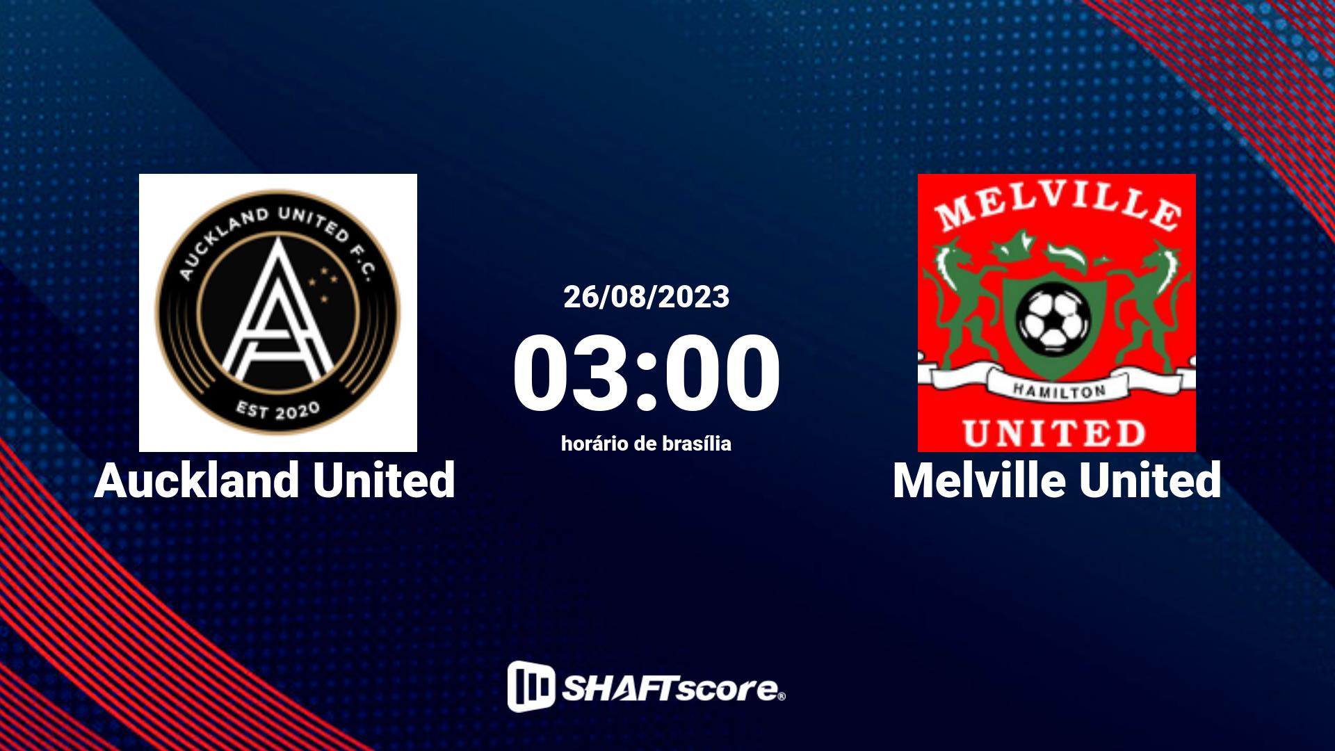 Estatísticas do jogo Auckland United vs Melville United 26.08 03:00