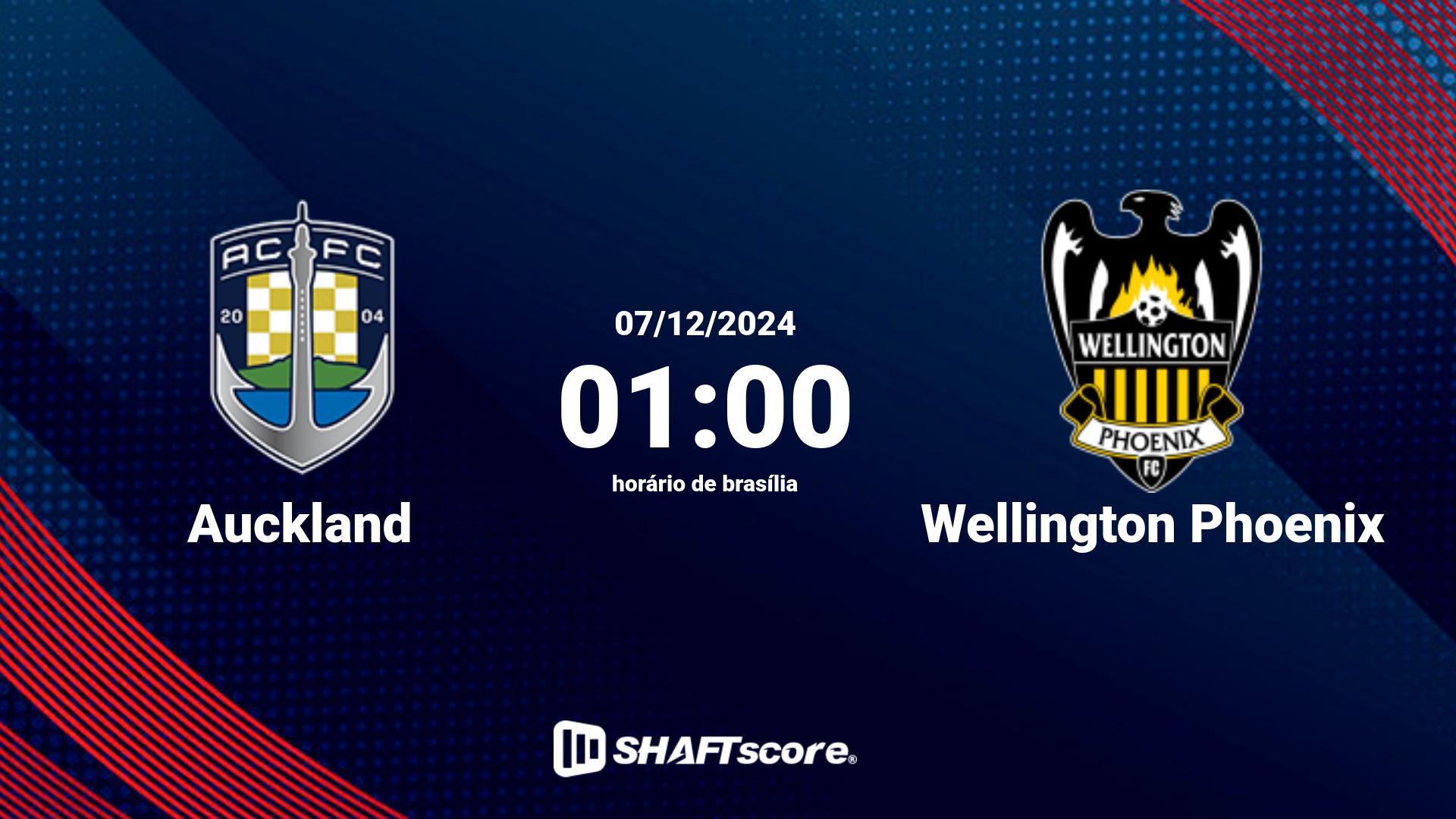 Estatísticas do jogo Auckland vs Wellington Phoenix 07.12 01:00