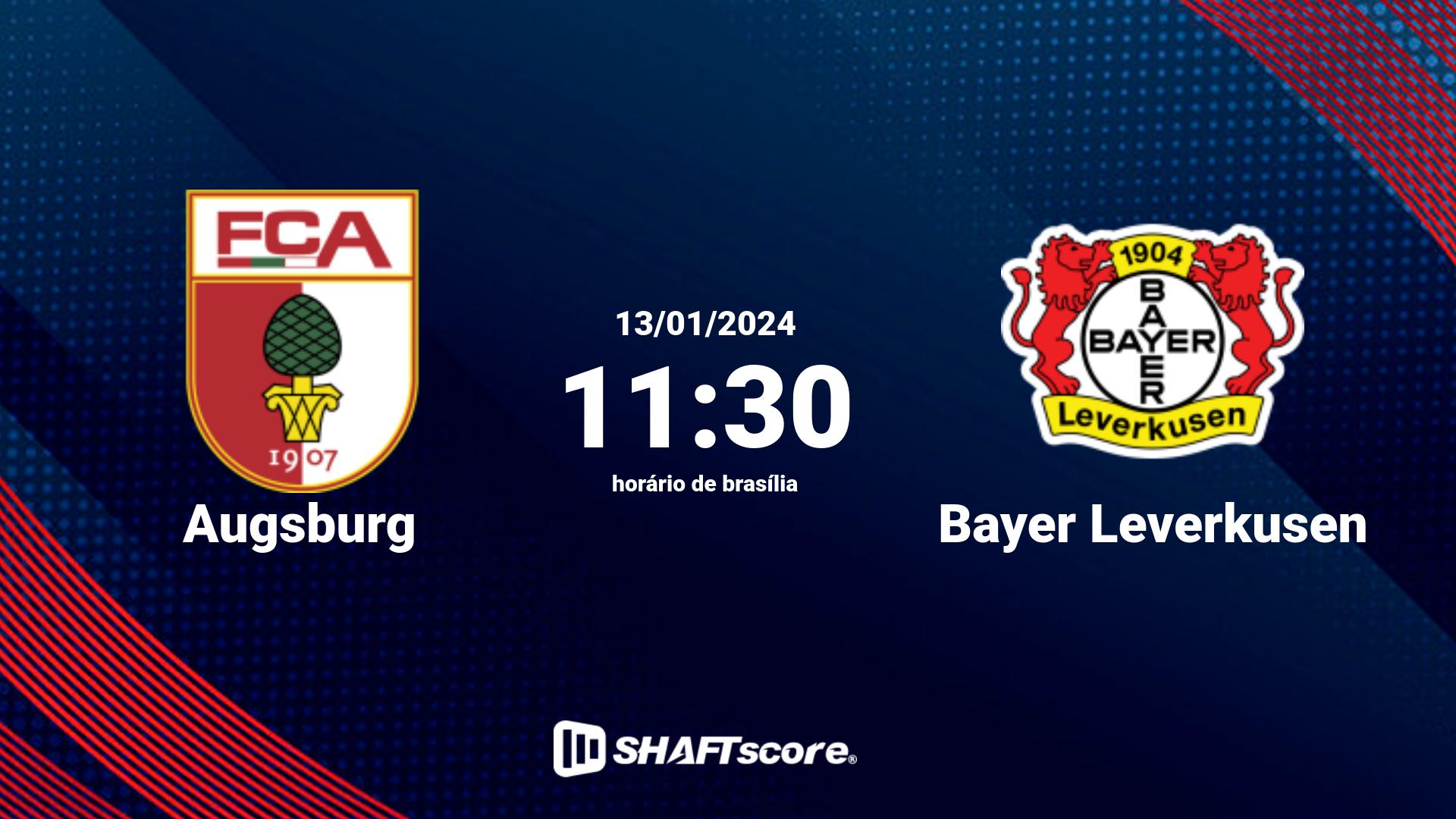 Estatísticas do jogo Augsburg vs Bayer Leverkusen 13.01 11:30