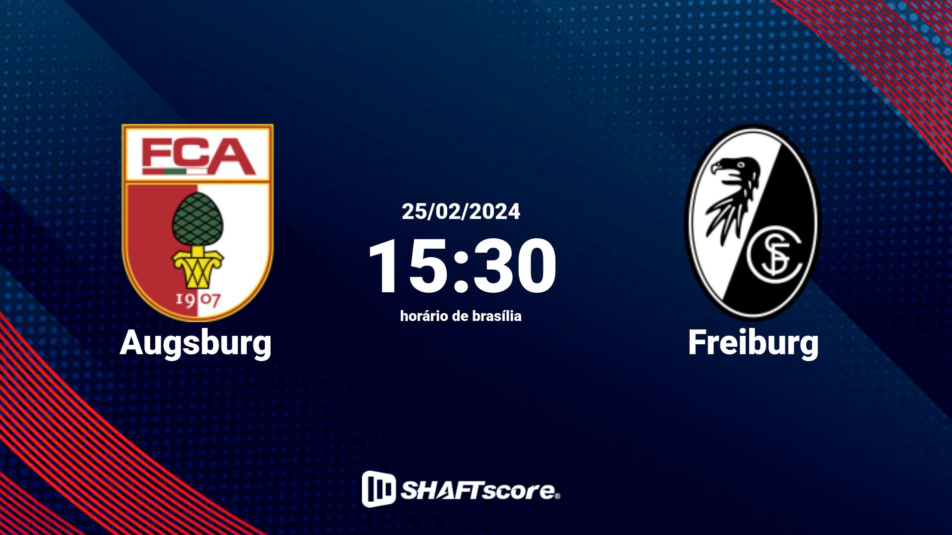 Estatísticas do jogo Augsburg vs Freiburg 25.02 15:30