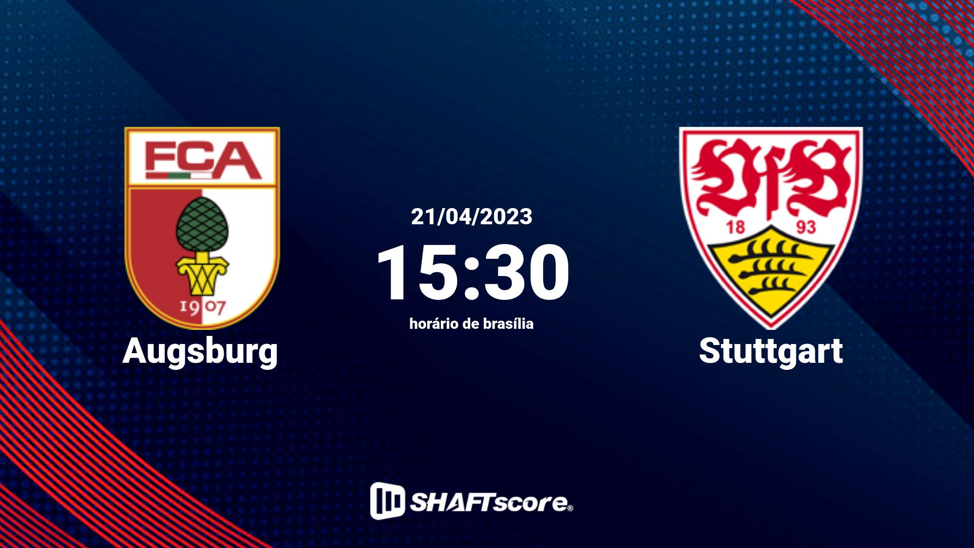 Estatísticas do jogo Augsburg vs Stuttgart 21.04 15:30