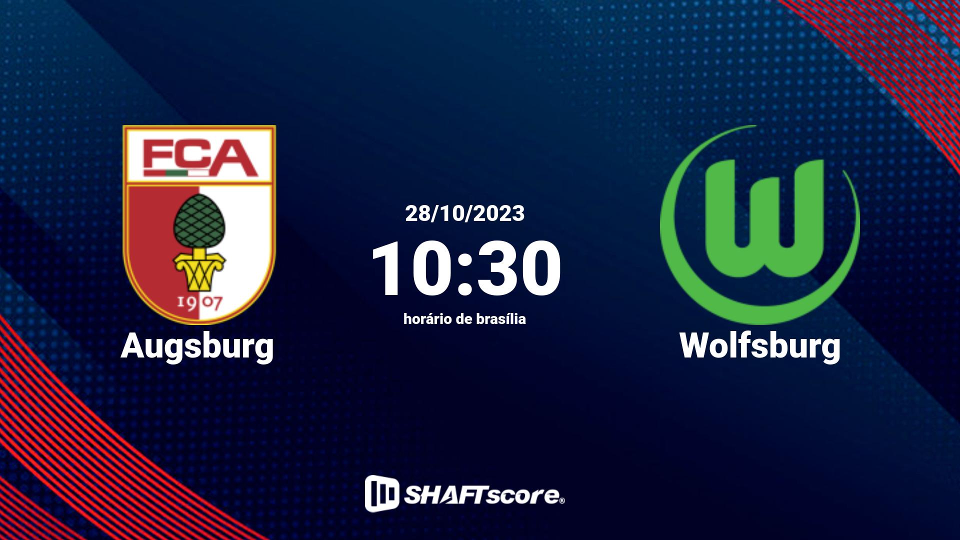 Estatísticas do jogo Augsburg vs Wolfsburg 28.10 10:30