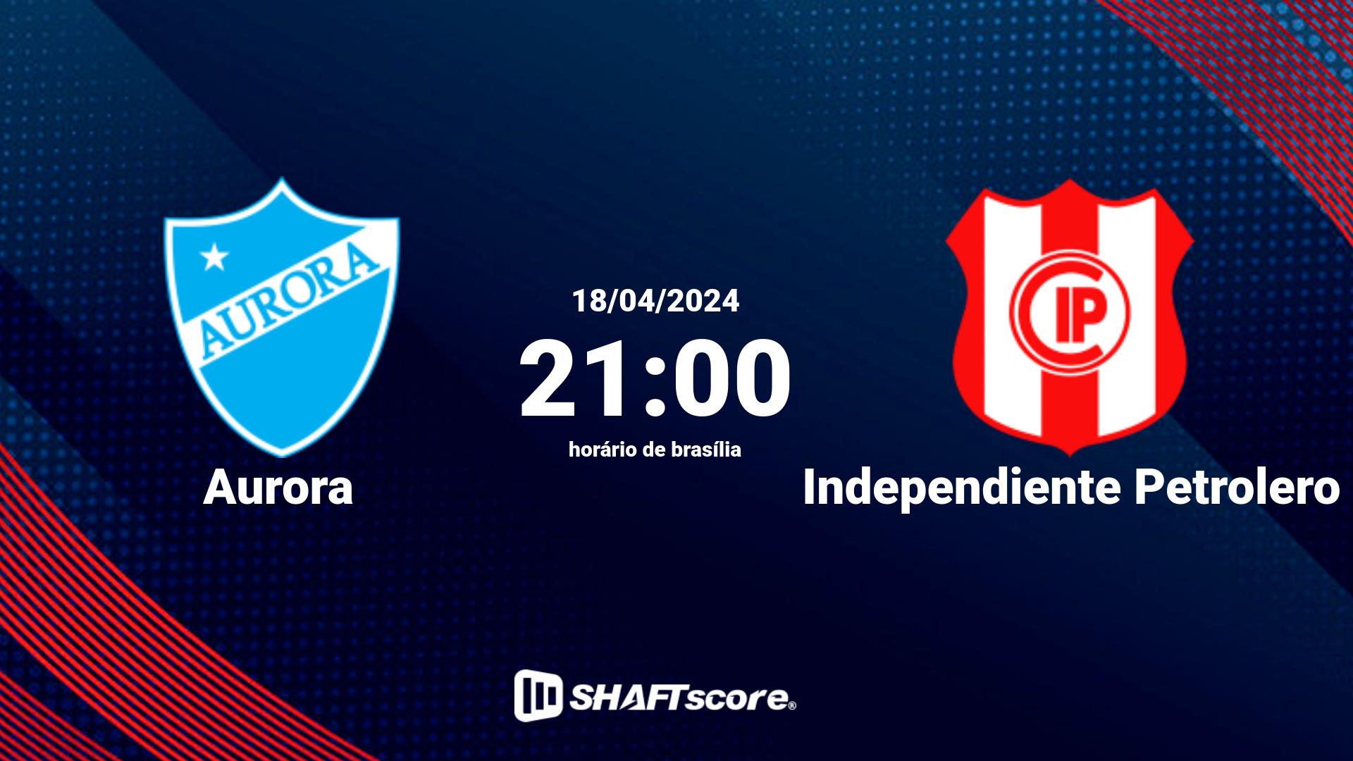 Estatísticas do jogo Aurora vs Independiente Petrolero 18.04 21:00