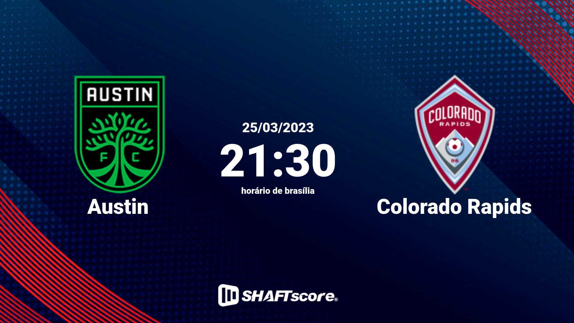 Estatísticas do jogo Austin vs Colorado Rapids 25.03 21:30