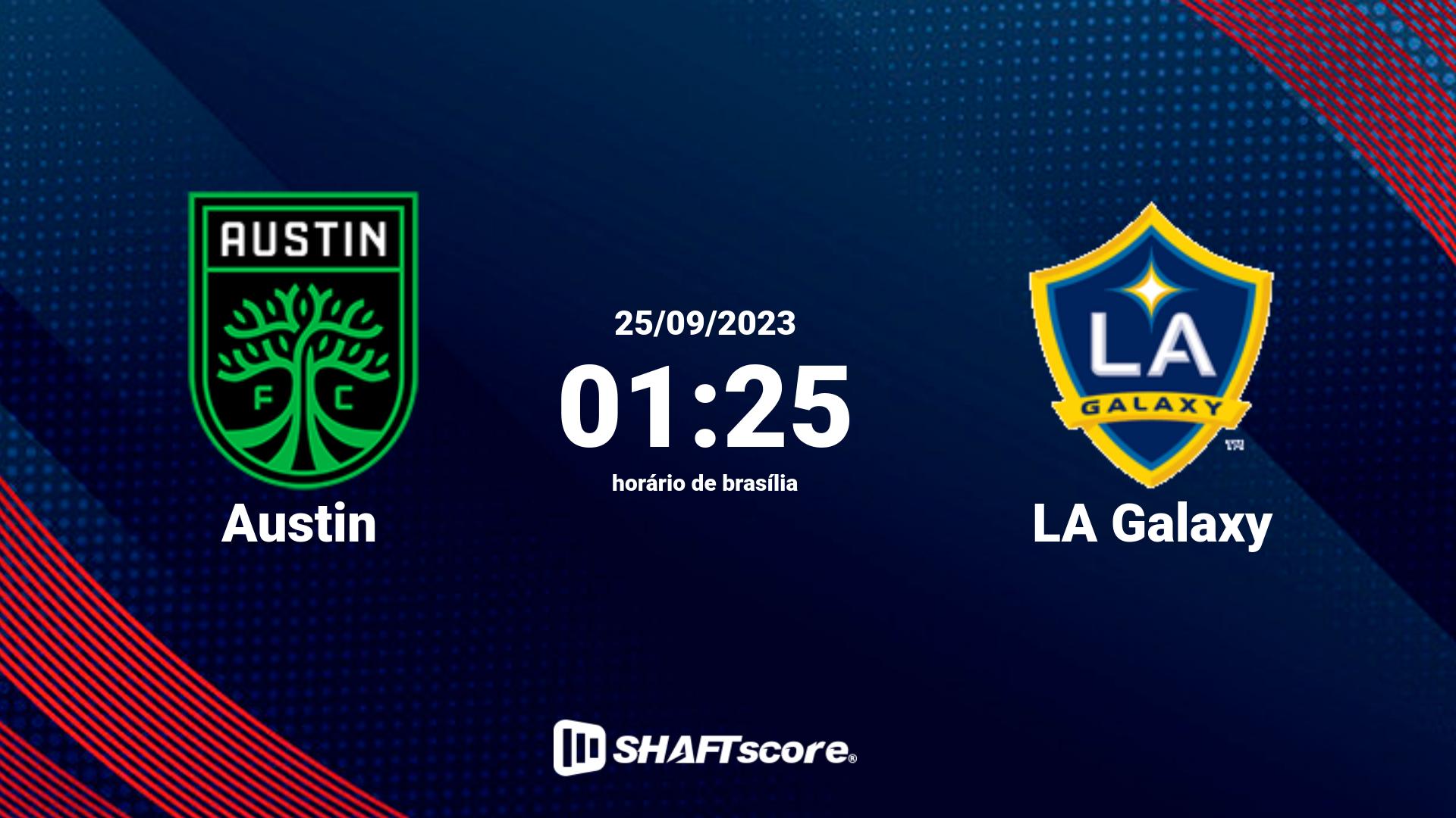 Estatísticas do jogo Austin vs LA Galaxy 25.09 01:25