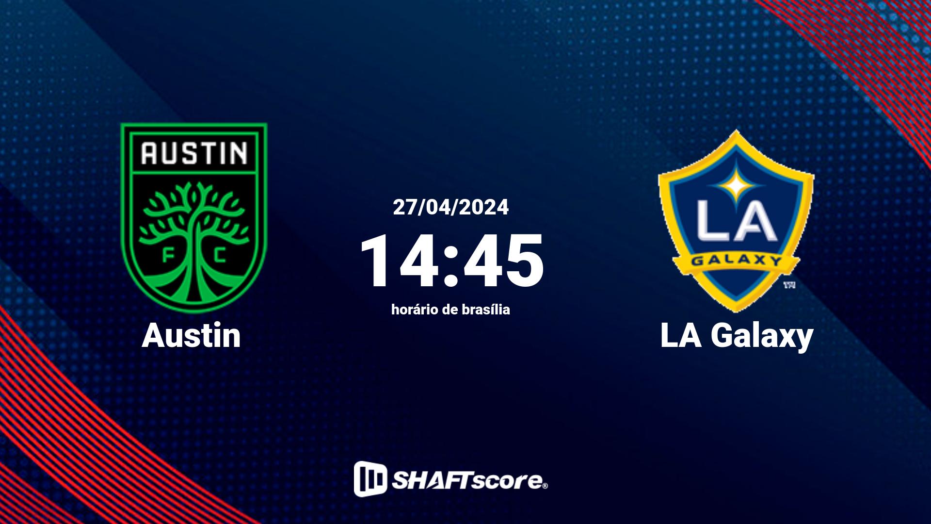 Estatísticas do jogo Austin vs LA Galaxy 27.04 14:45