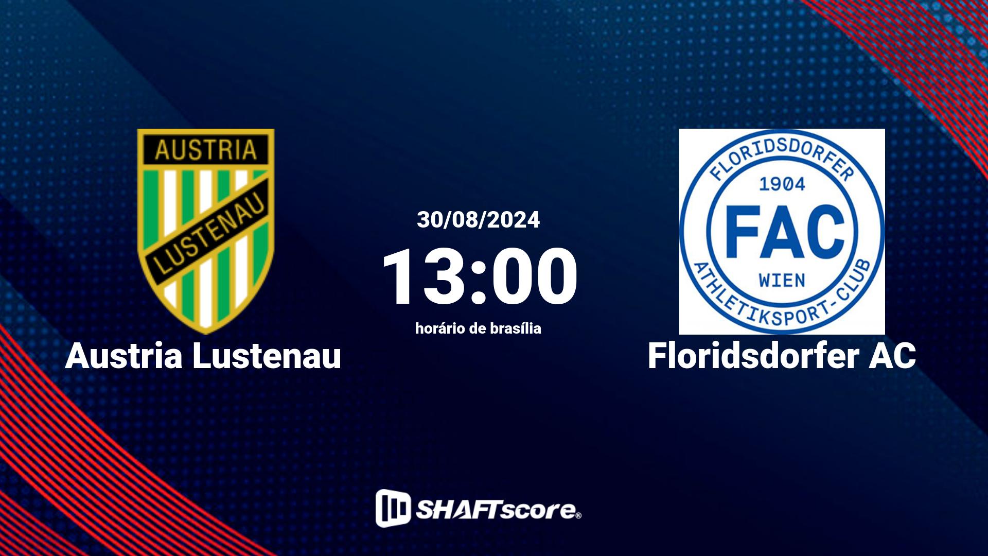 Estatísticas do jogo Austria Lustenau vs Floridsdorfer AC 30.08 13:00