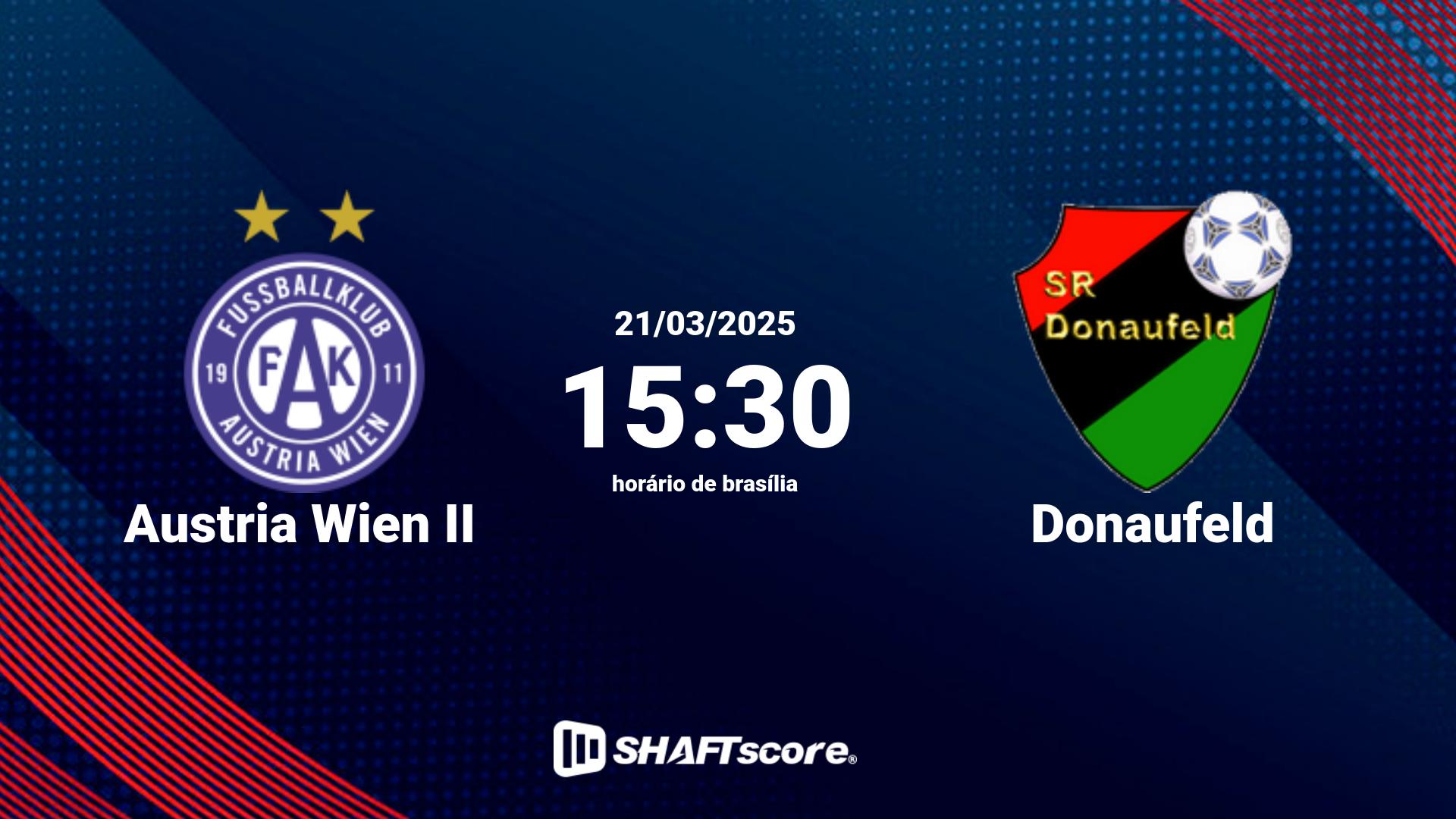 Estatísticas do jogo Austria Wien II vs Donaufeld 21.03 15:30