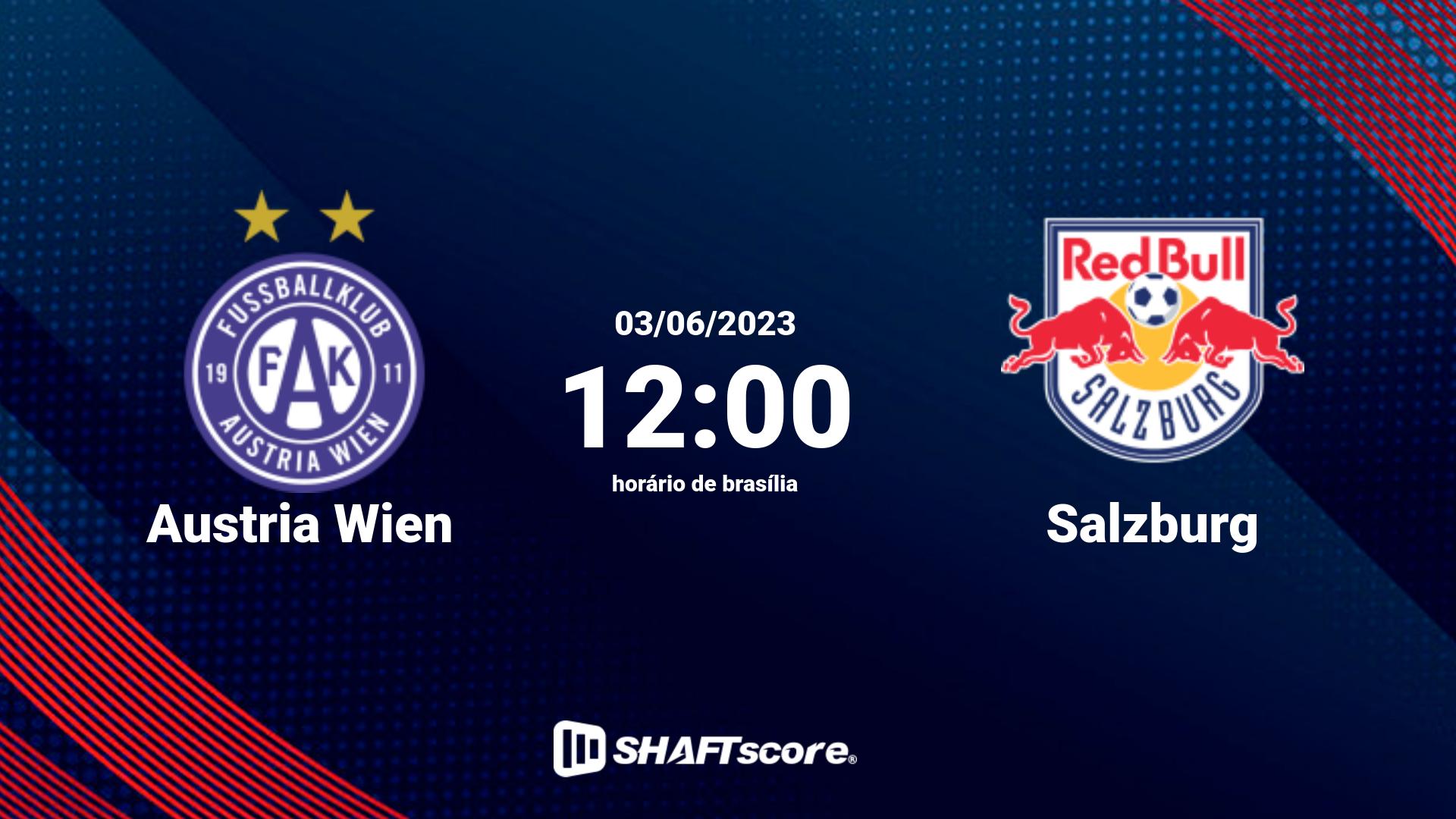 Estatísticas do jogo Austria Wien vs Salzburg 03.06 12:00