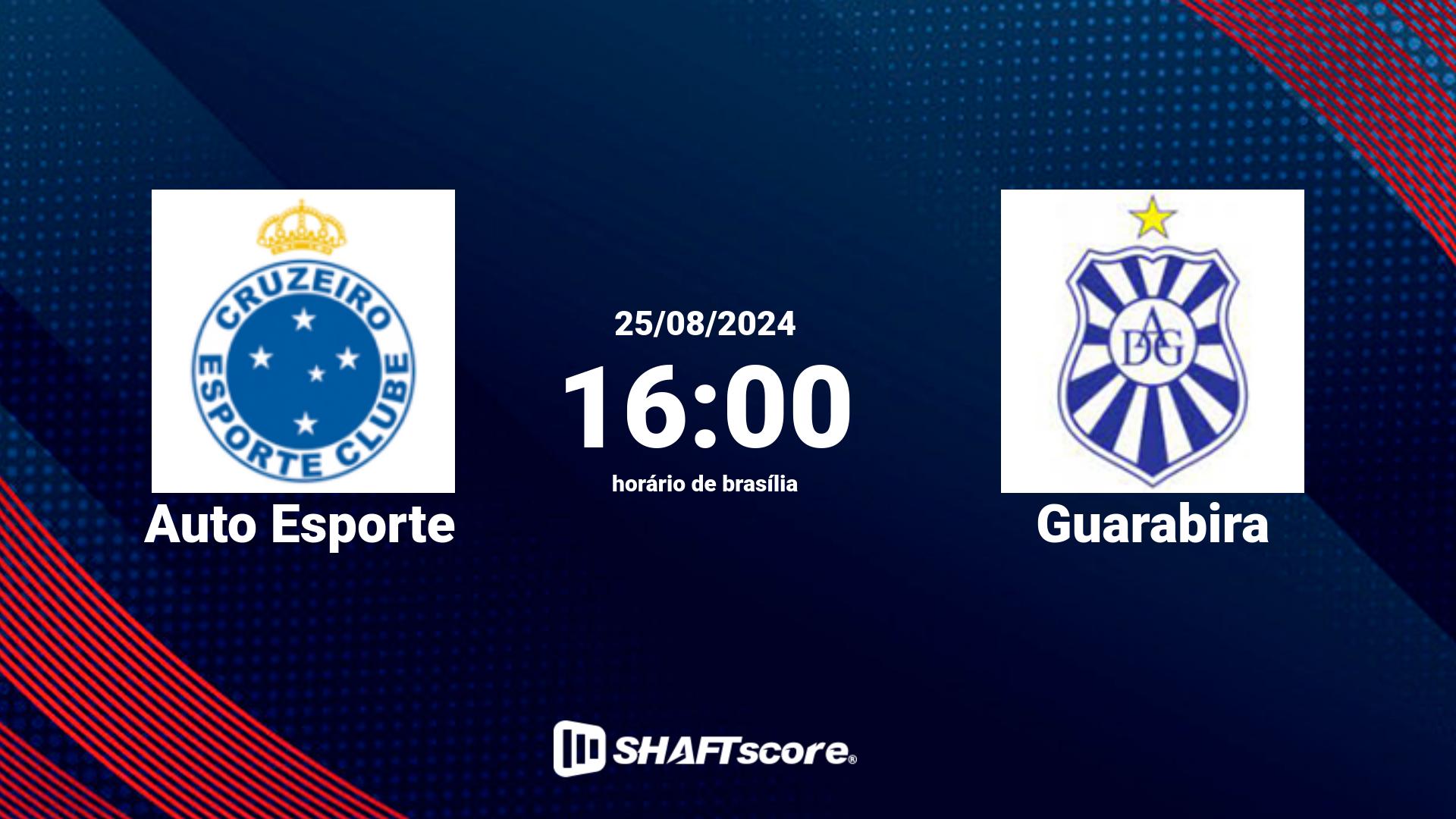 Estatísticas do jogo Auto Esporte vs Guarabira 25.08 16:00