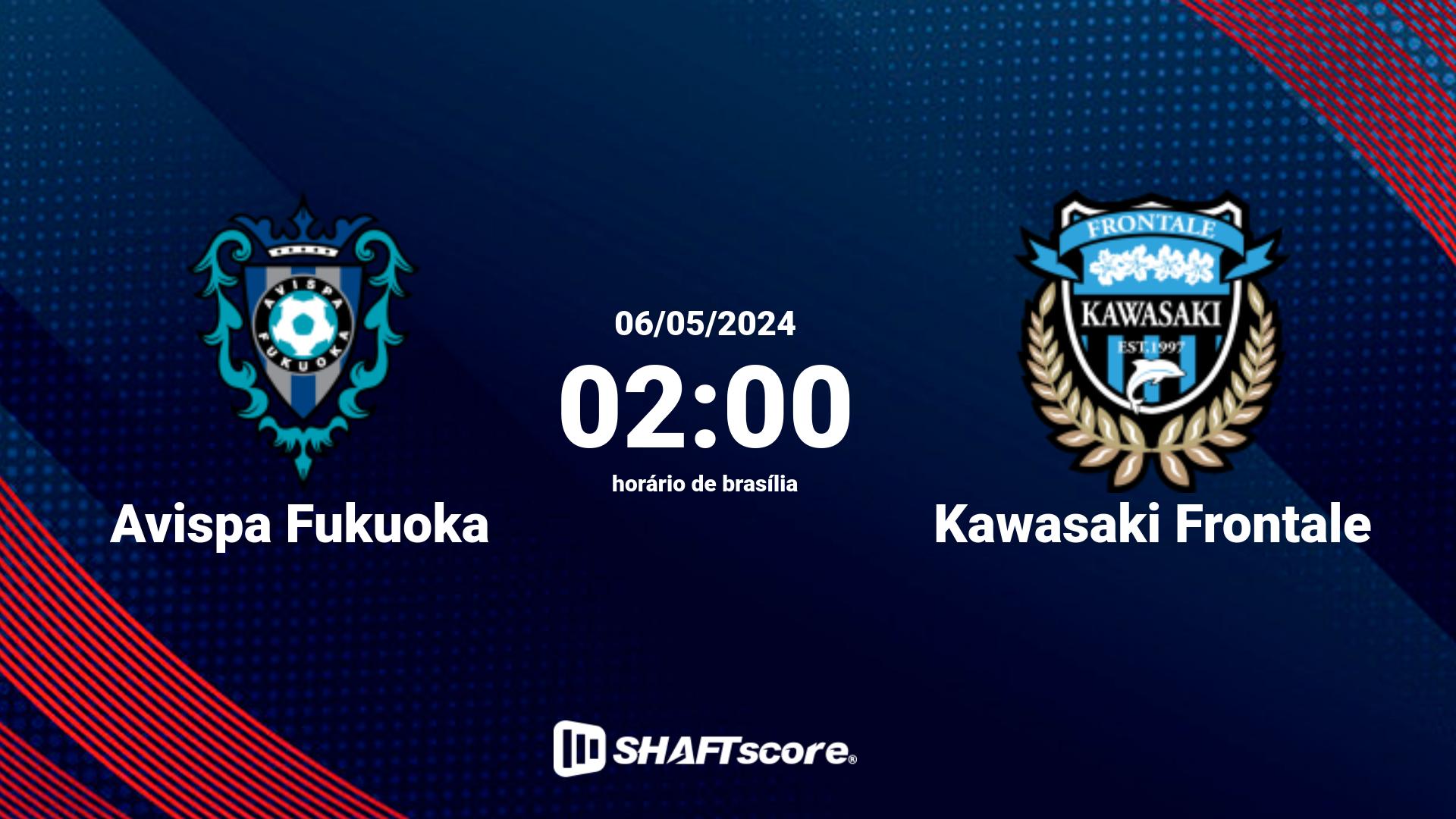 Estatísticas do jogo Avispa Fukuoka vs Kawasaki Frontale 06.05 02:00