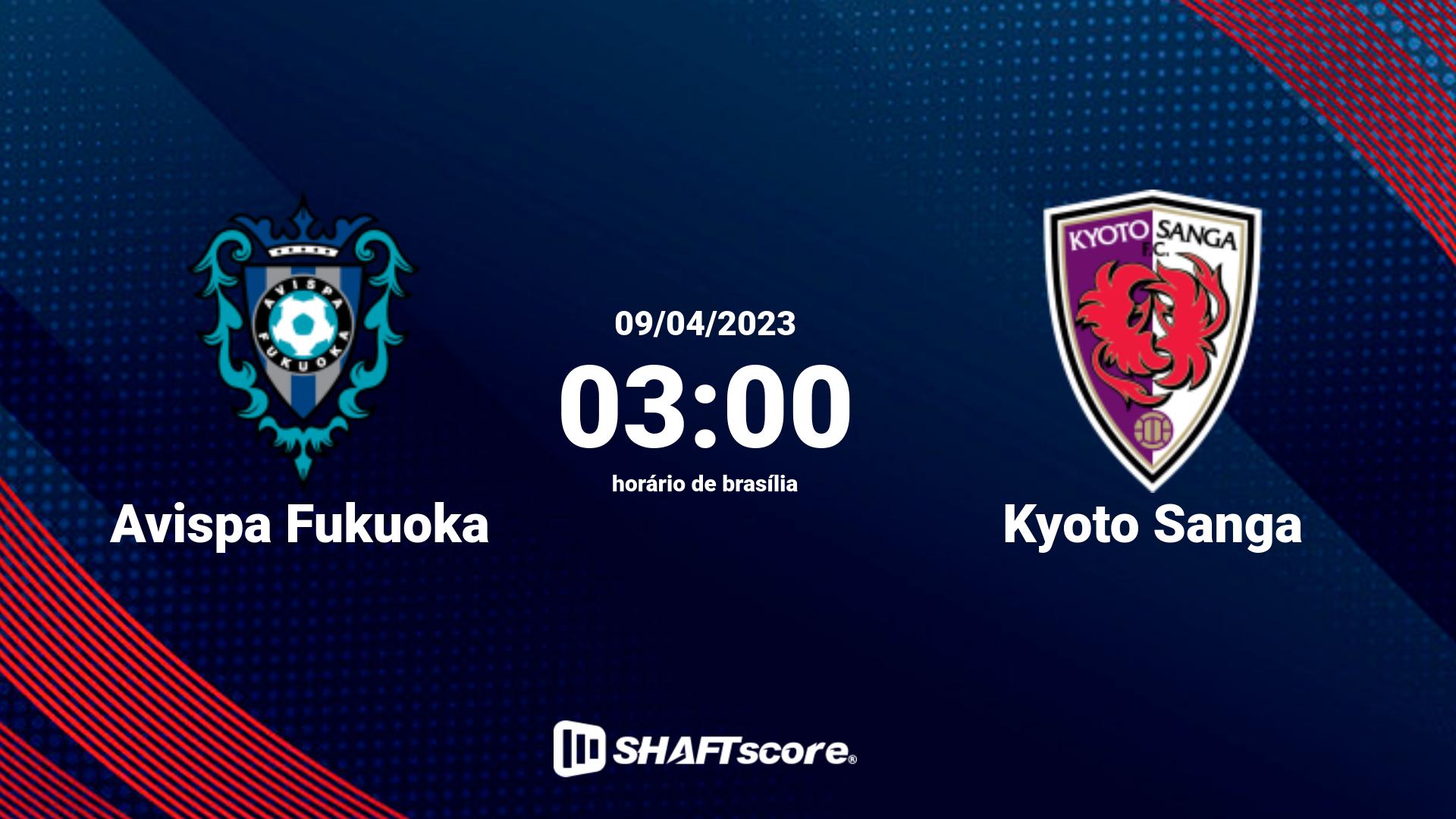 Estatísticas do jogo Avispa Fukuoka vs Kyoto Sanga 09.04 03:00