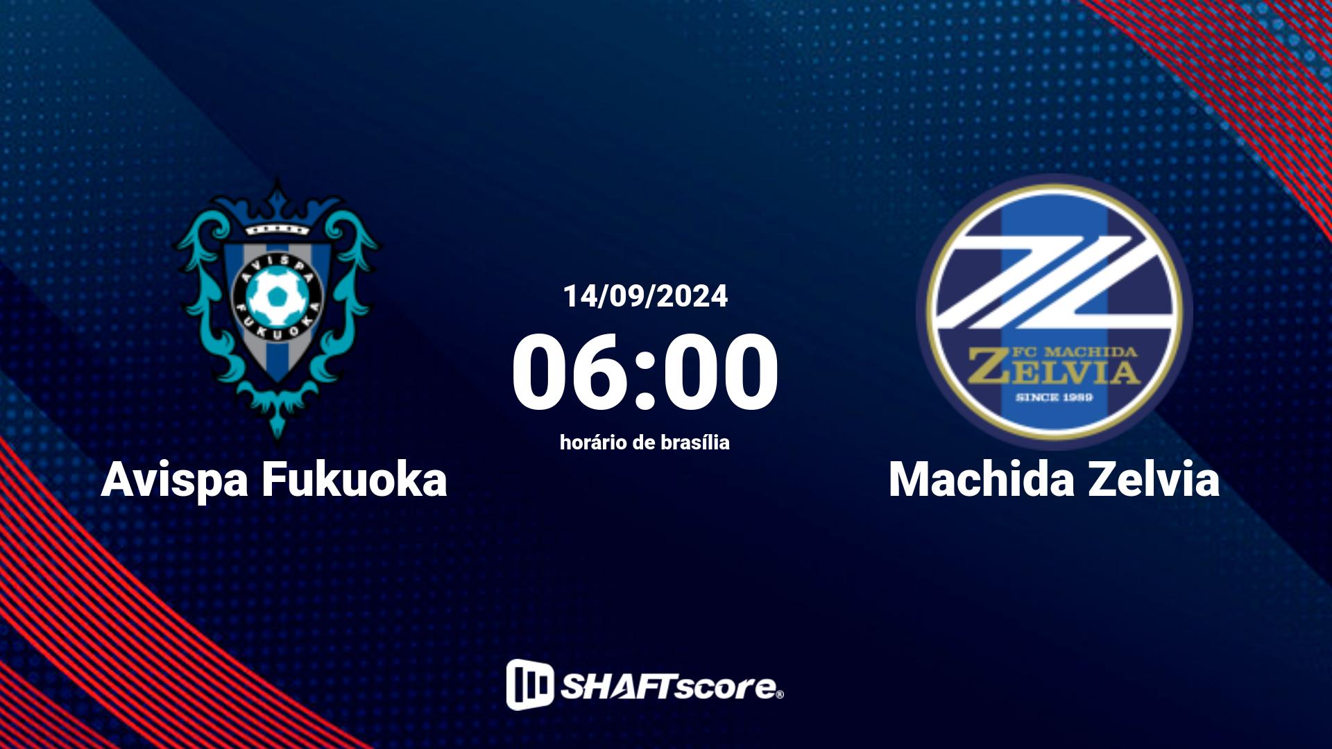 Estatísticas do jogo Avispa Fukuoka vs Machida Zelvia 14.09 06:00