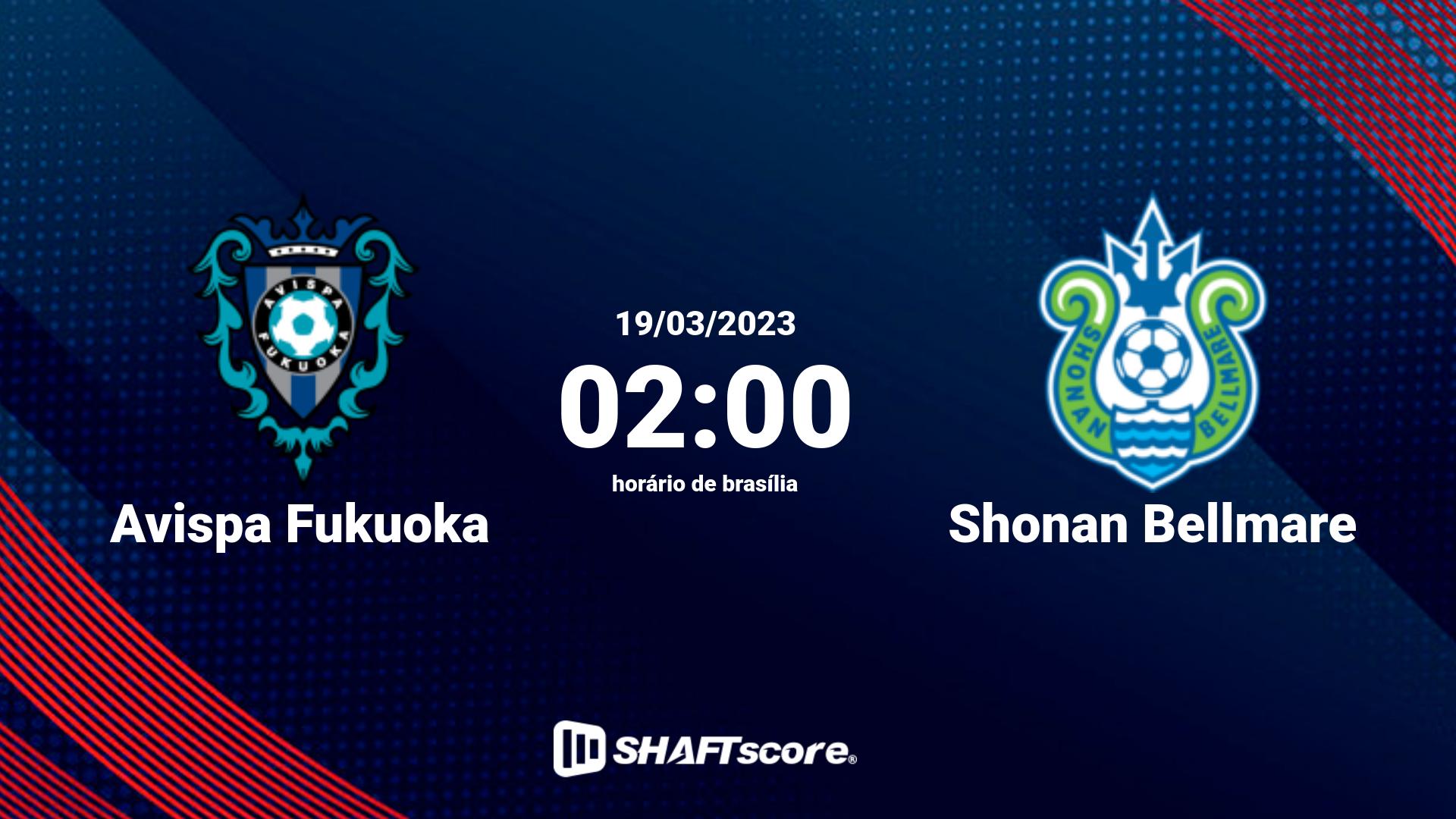 Estatísticas do jogo Avispa Fukuoka vs Shonan Bellmare 19.03 02:00