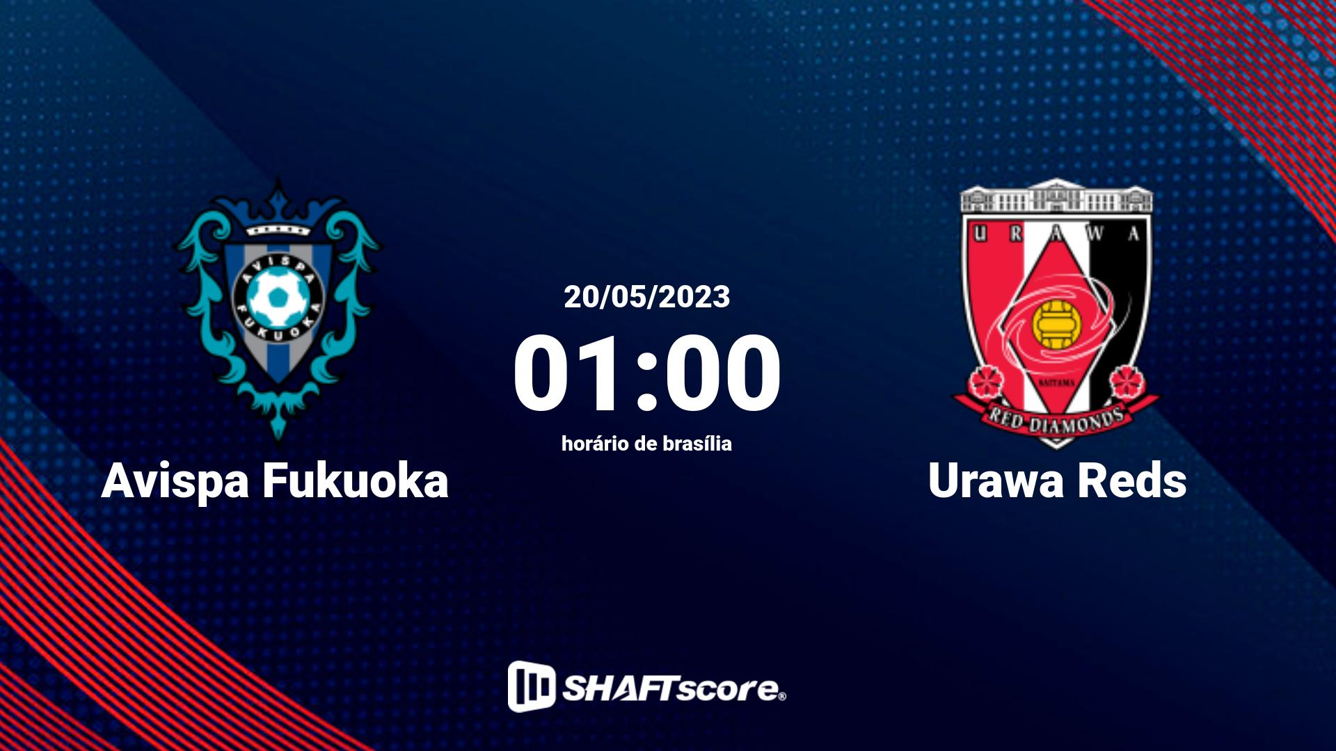 Estatísticas do jogo Avispa Fukuoka vs Urawa Reds 20.05 01:00