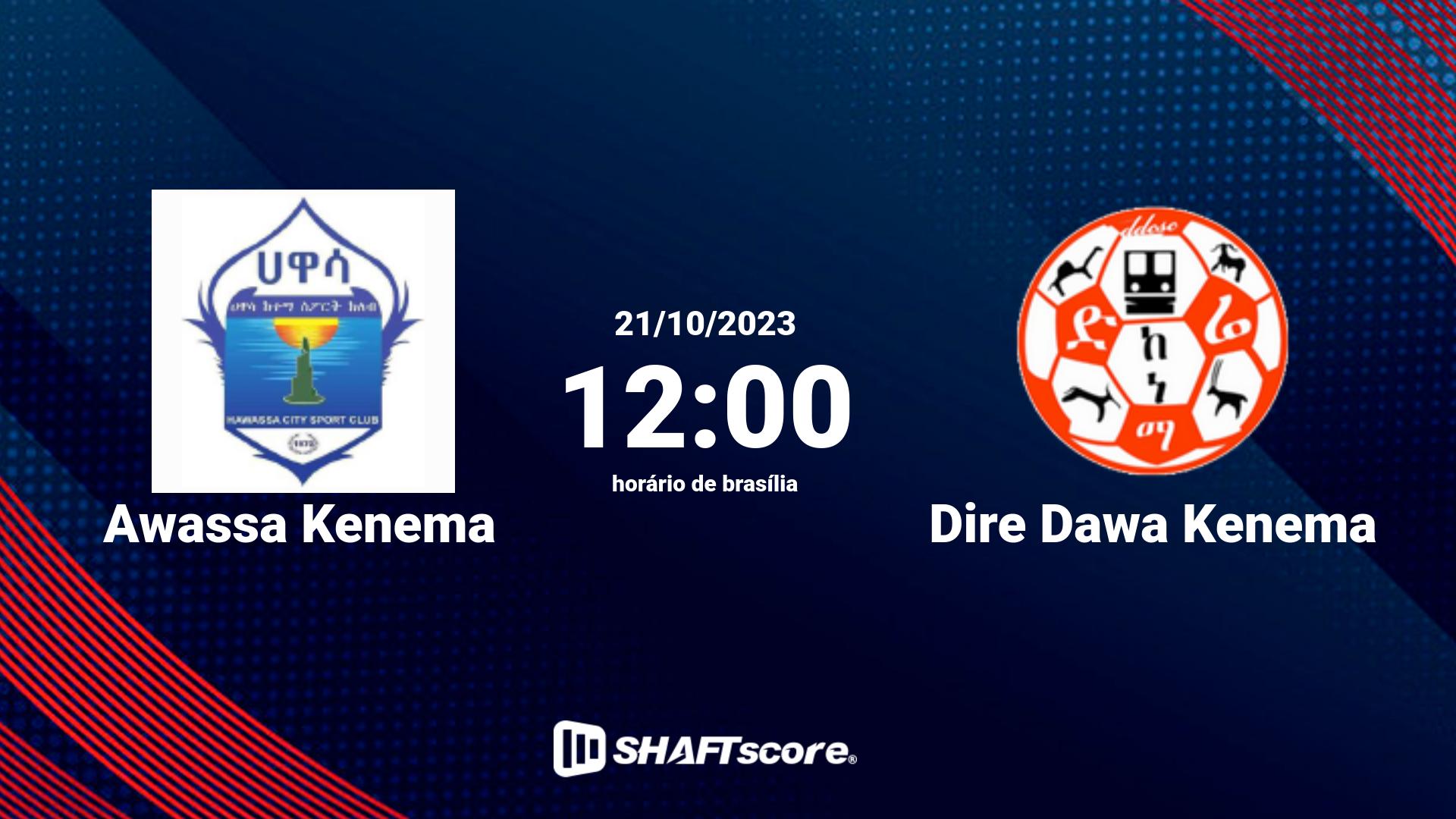 Estatísticas do jogo Awassa Kenema vs Dire Dawa Kenema 21.10 12:00