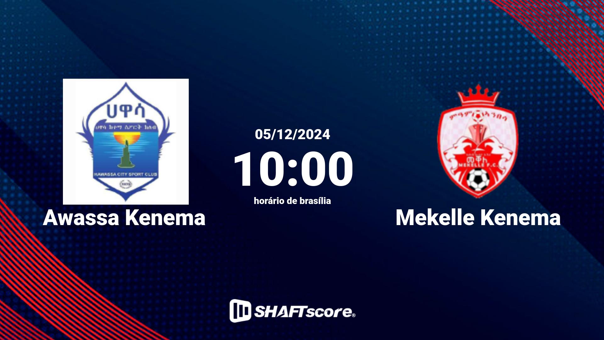 Estatísticas do jogo Awassa Kenema vs Mekelle Kenema 05.12 10:00