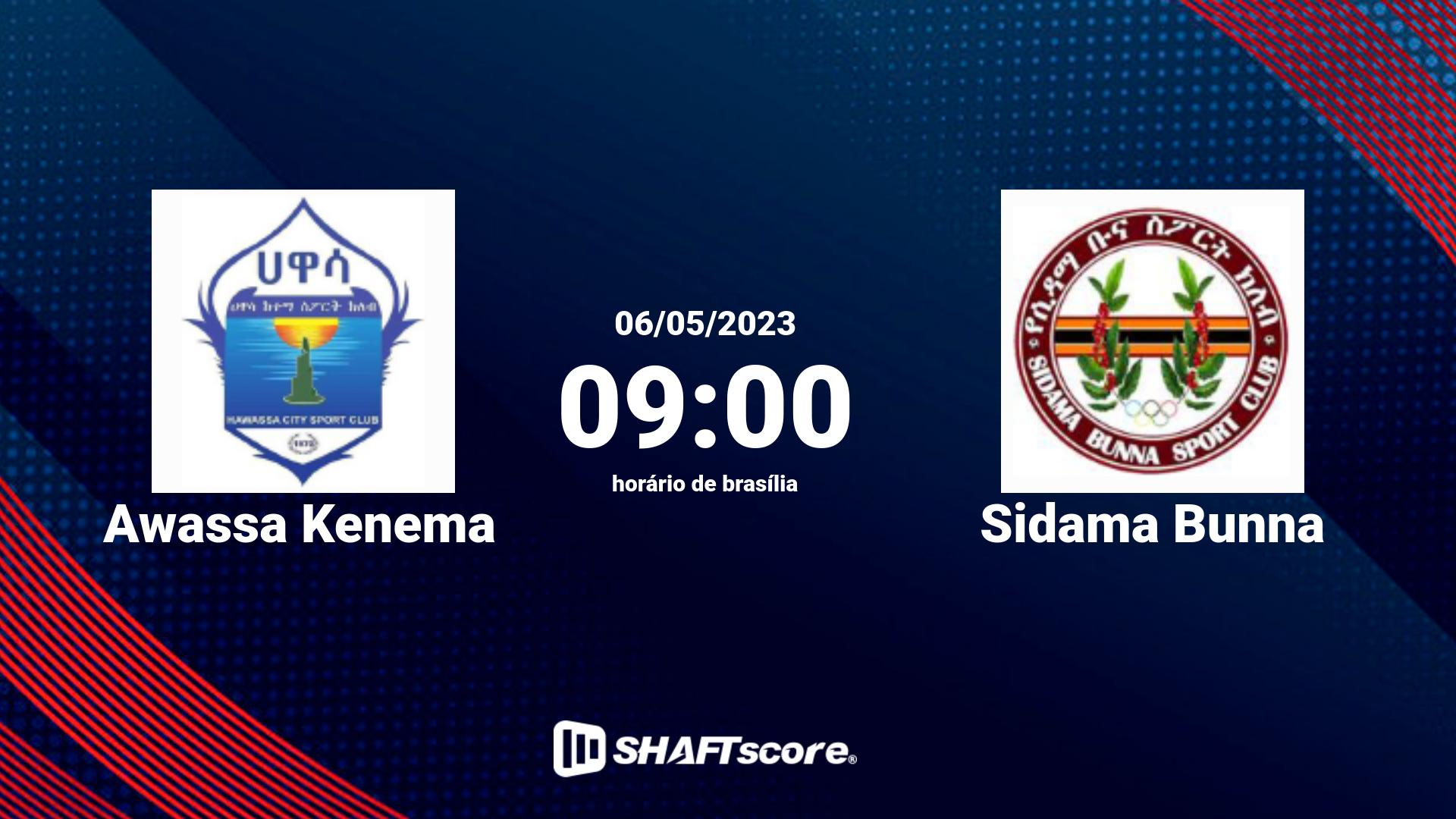 Estatísticas do jogo Awassa Kenema vs Sidama Bunna 06.05 09:00