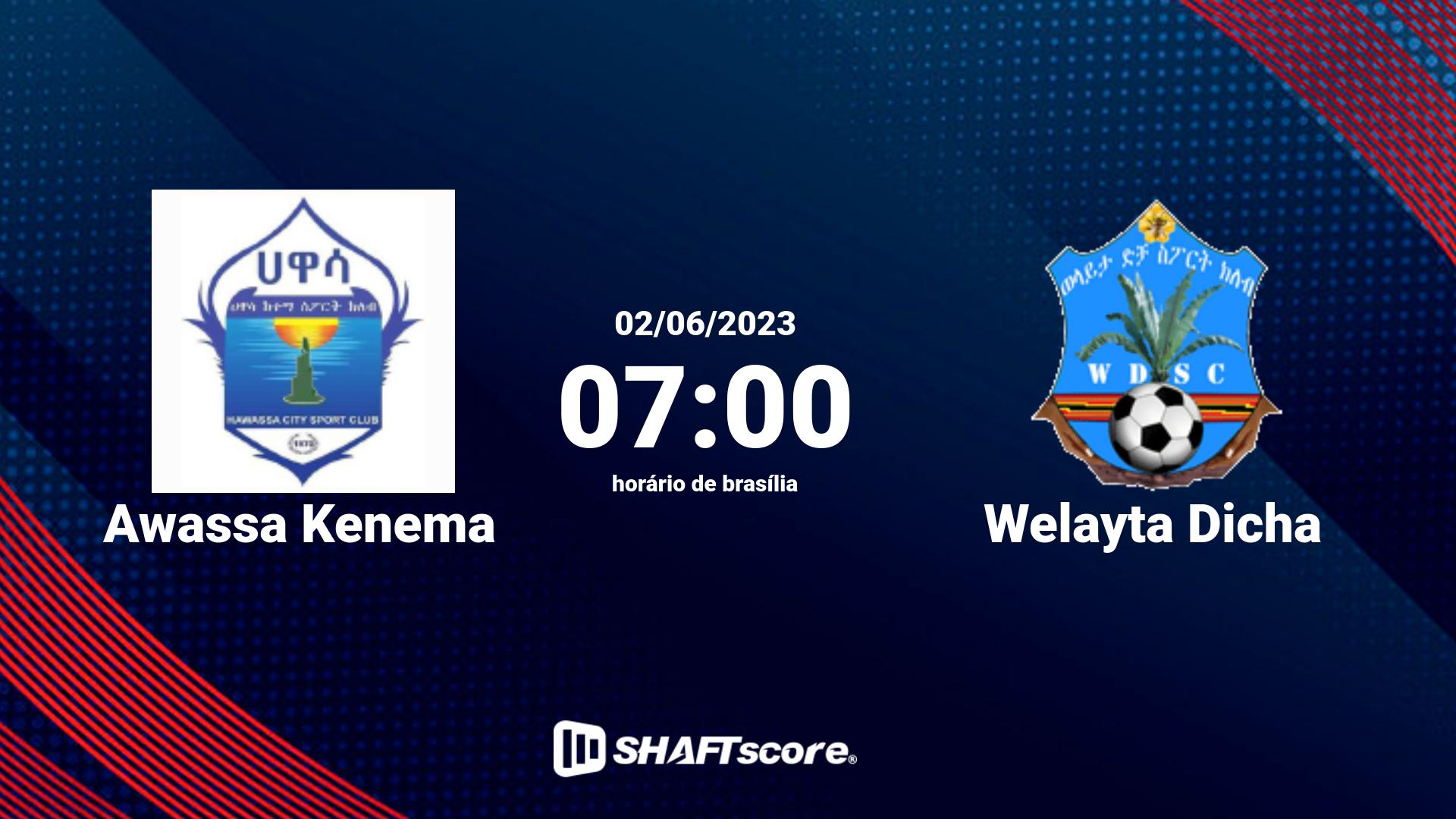 Estatísticas do jogo Awassa Kenema vs Welayta Dicha 02.06 07:00