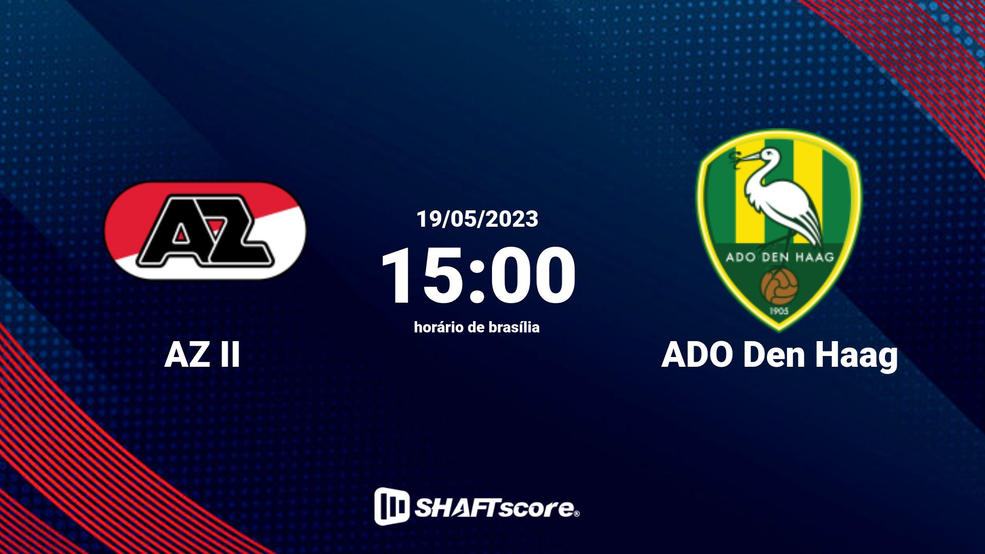 Estatísticas do jogo AZ II vs ADO Den Haag 19.05 15:00