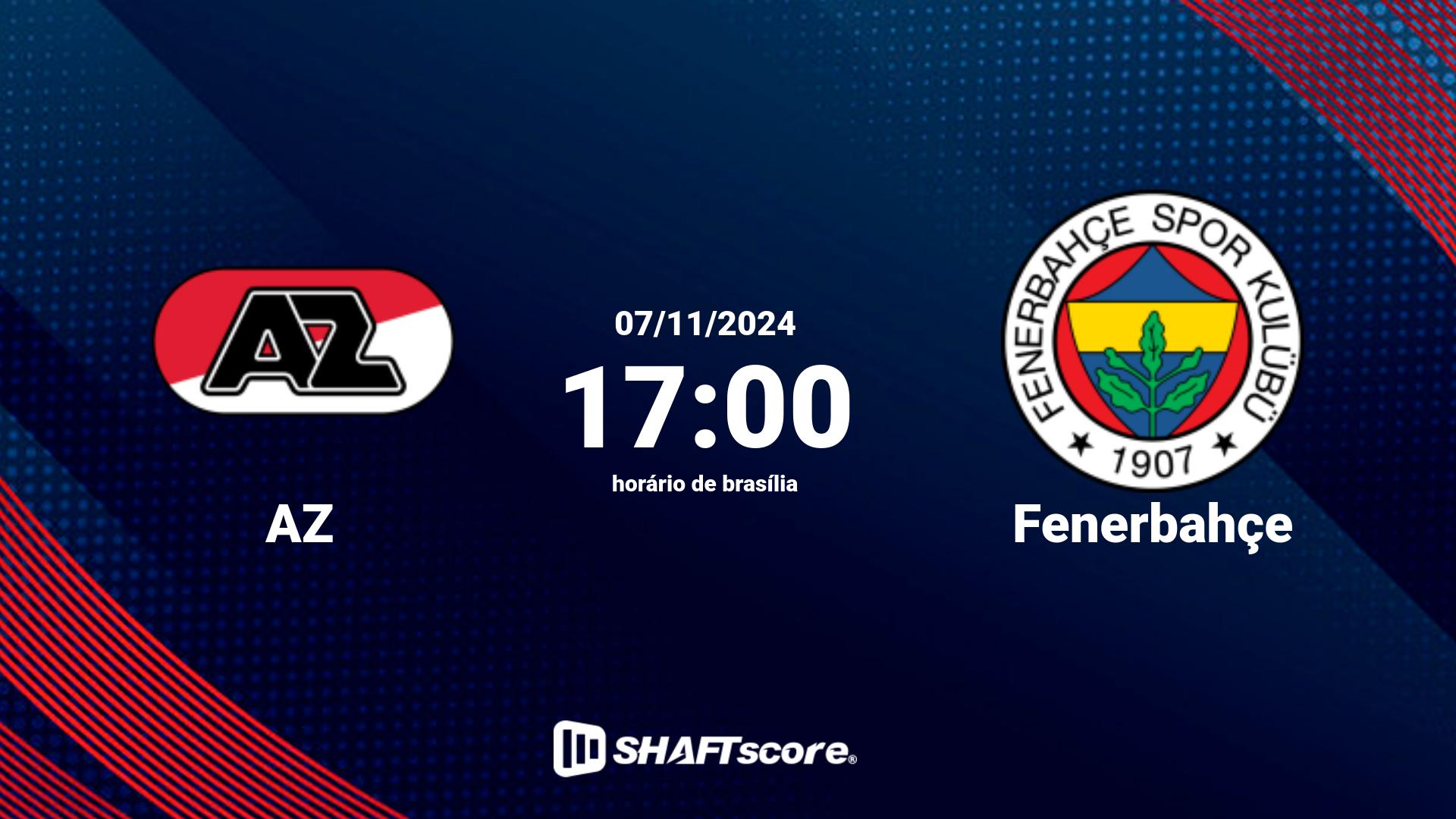 Estatísticas do jogo AZ vs Fenerbahçe 07.11 17:00