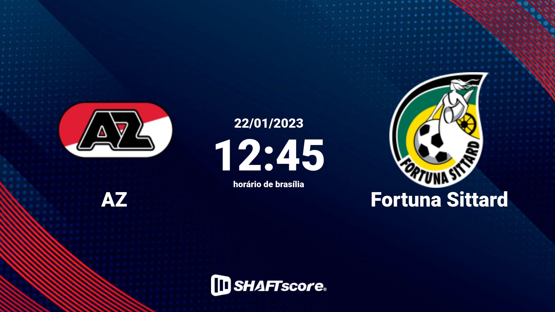 Estatísticas do jogo AZ vs Fortuna Sittard 22.01 12:45