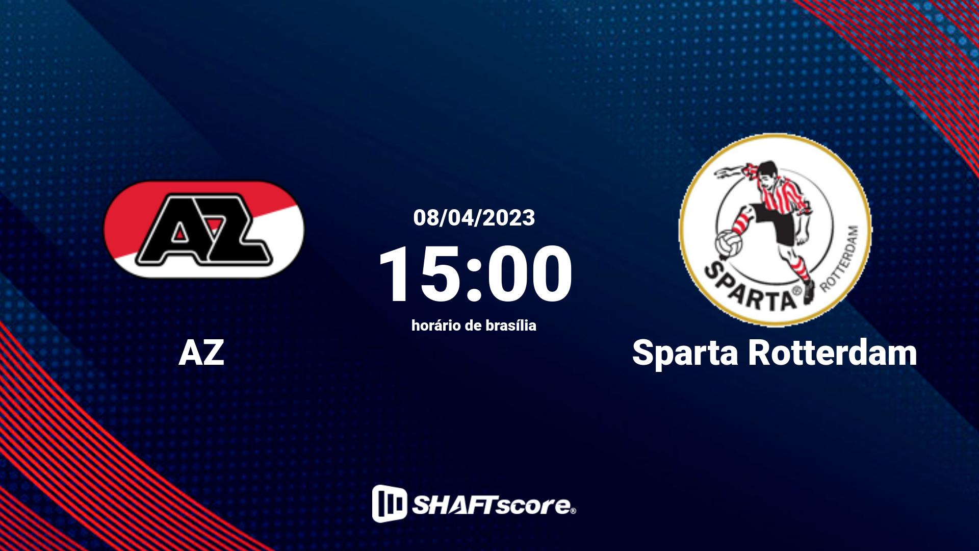 Estatísticas do jogo AZ vs Sparta Rotterdam 08.04 15:00