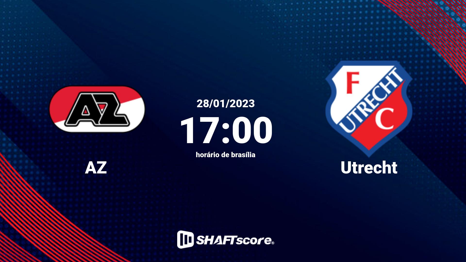 Estatísticas do jogo AZ vs Utrecht 28.01 17:00