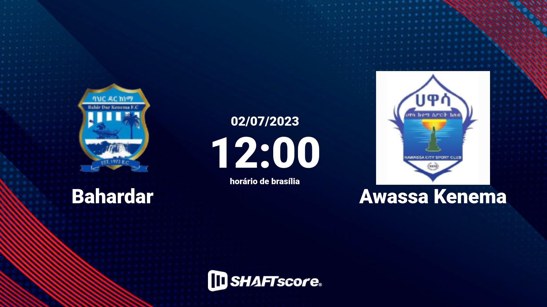 Estatísticas do jogo Bahardar vs Awassa Kenema 02.07 12:00