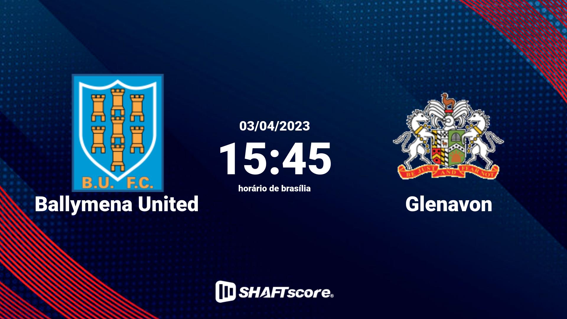 Estatísticas do jogo Ballymena United vs Glenavon 03.04 15:45