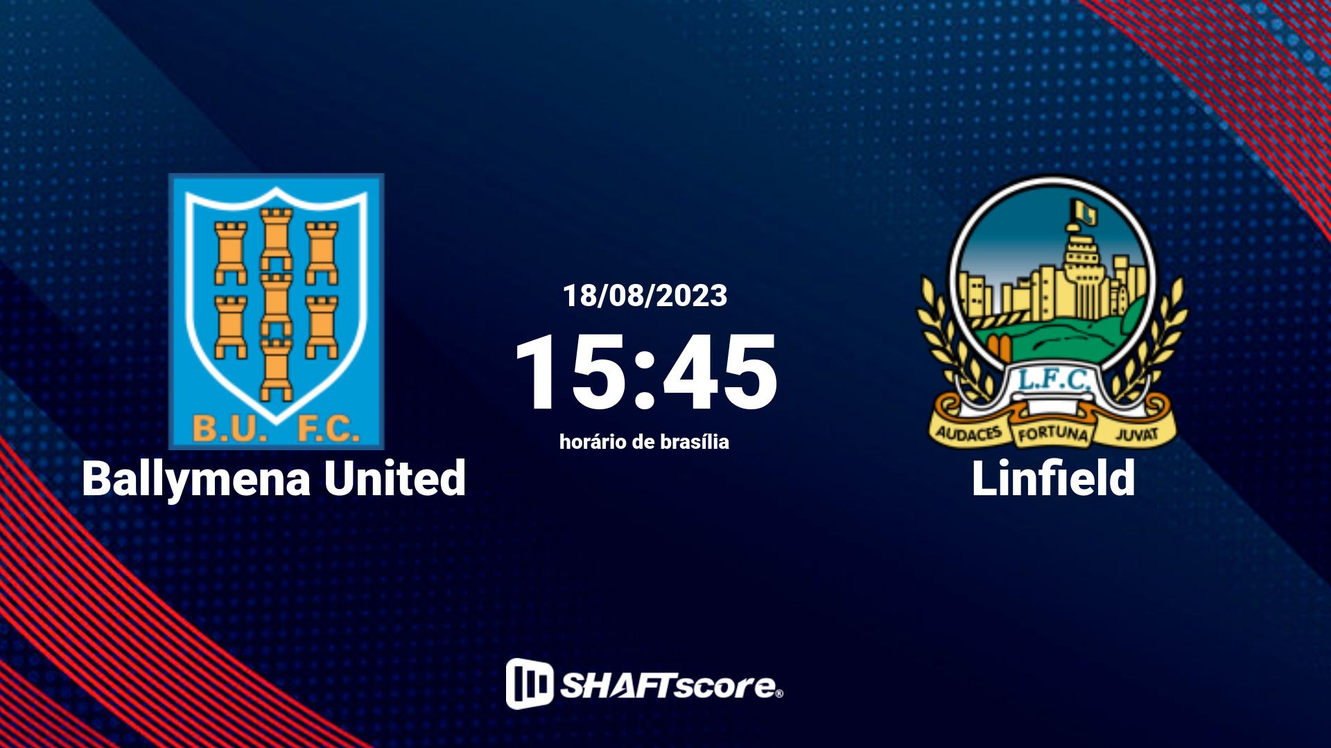 Estatísticas do jogo Ballymena United vs Linfield 18.08 15:45