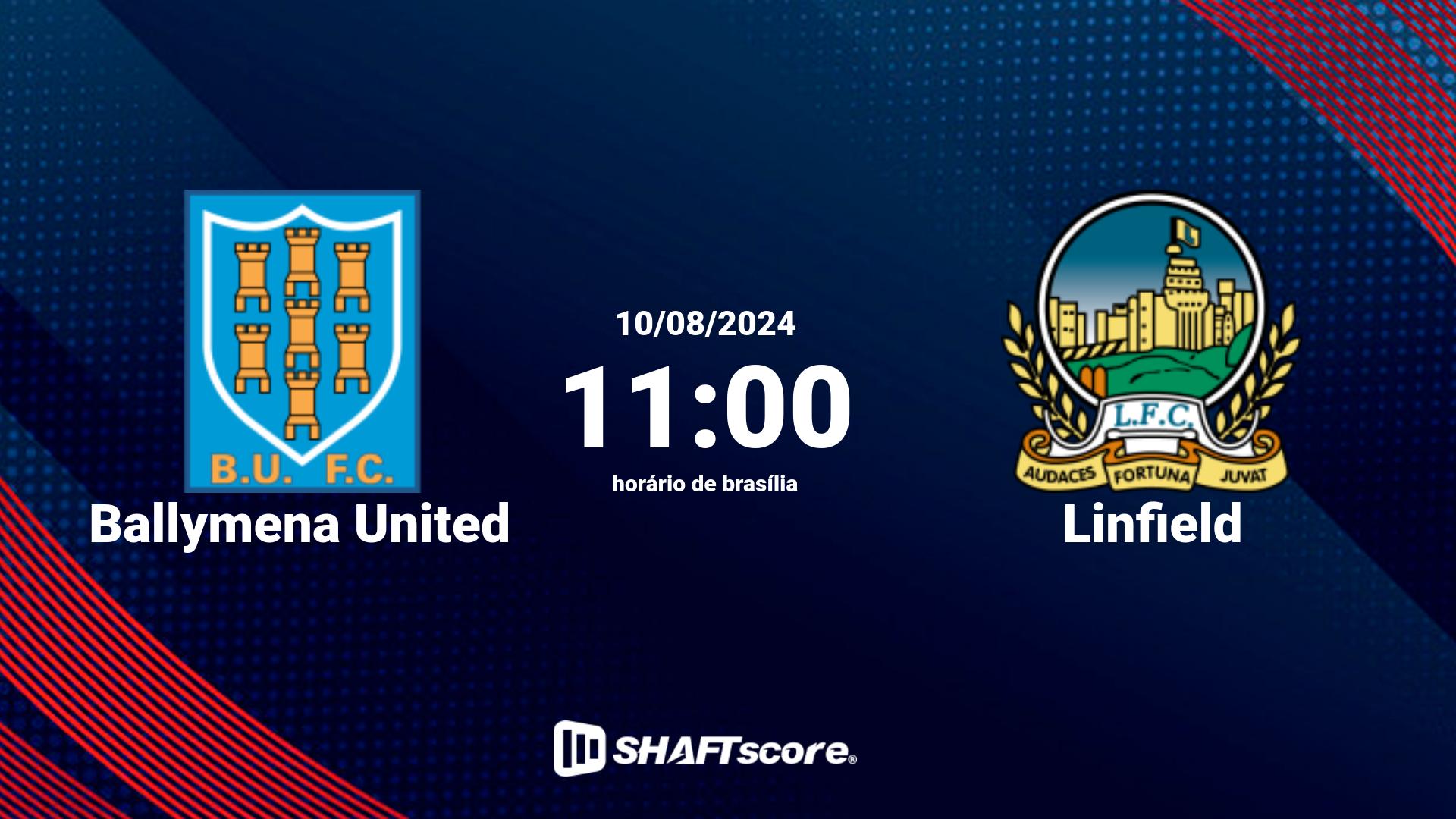 Estatísticas do jogo Ballymena United vs Linfield 10.08 11:00