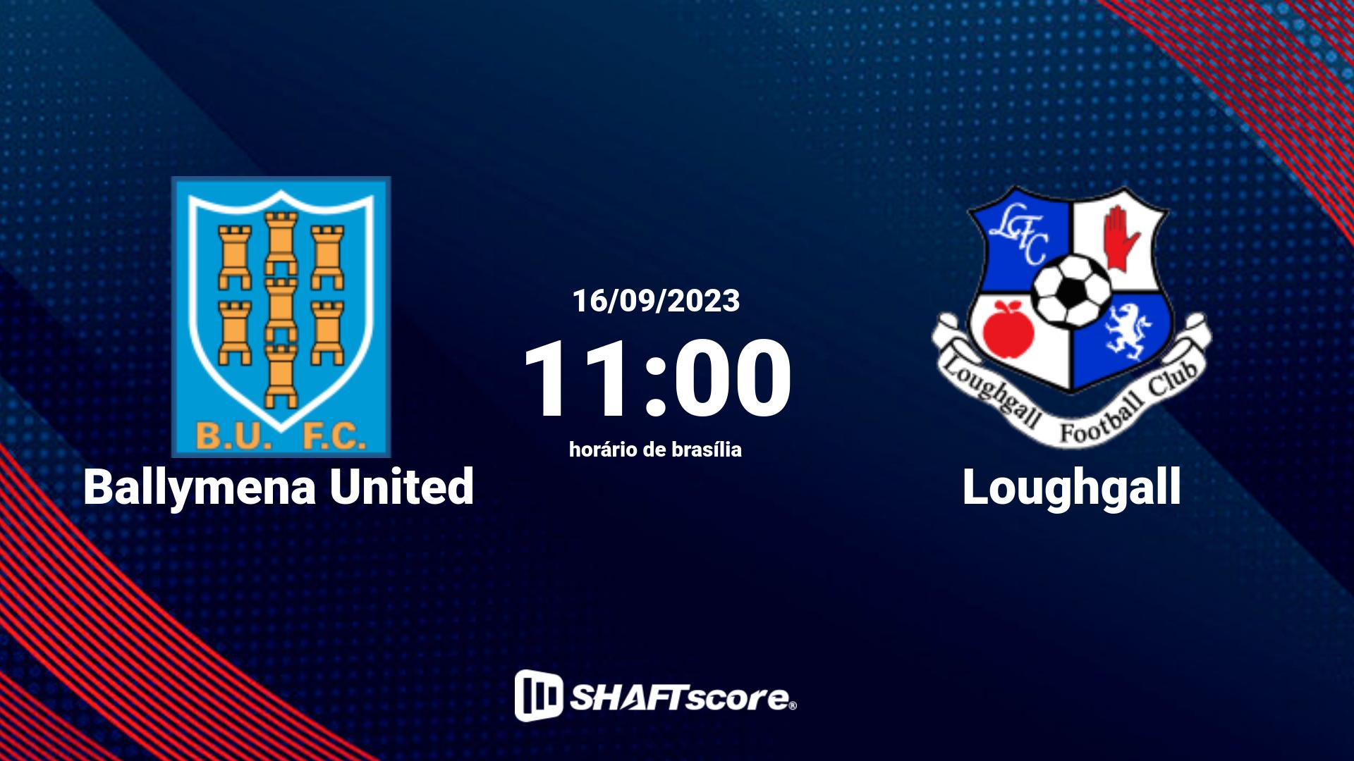 Estatísticas do jogo Ballymena United vs Loughgall 16.09 11:00